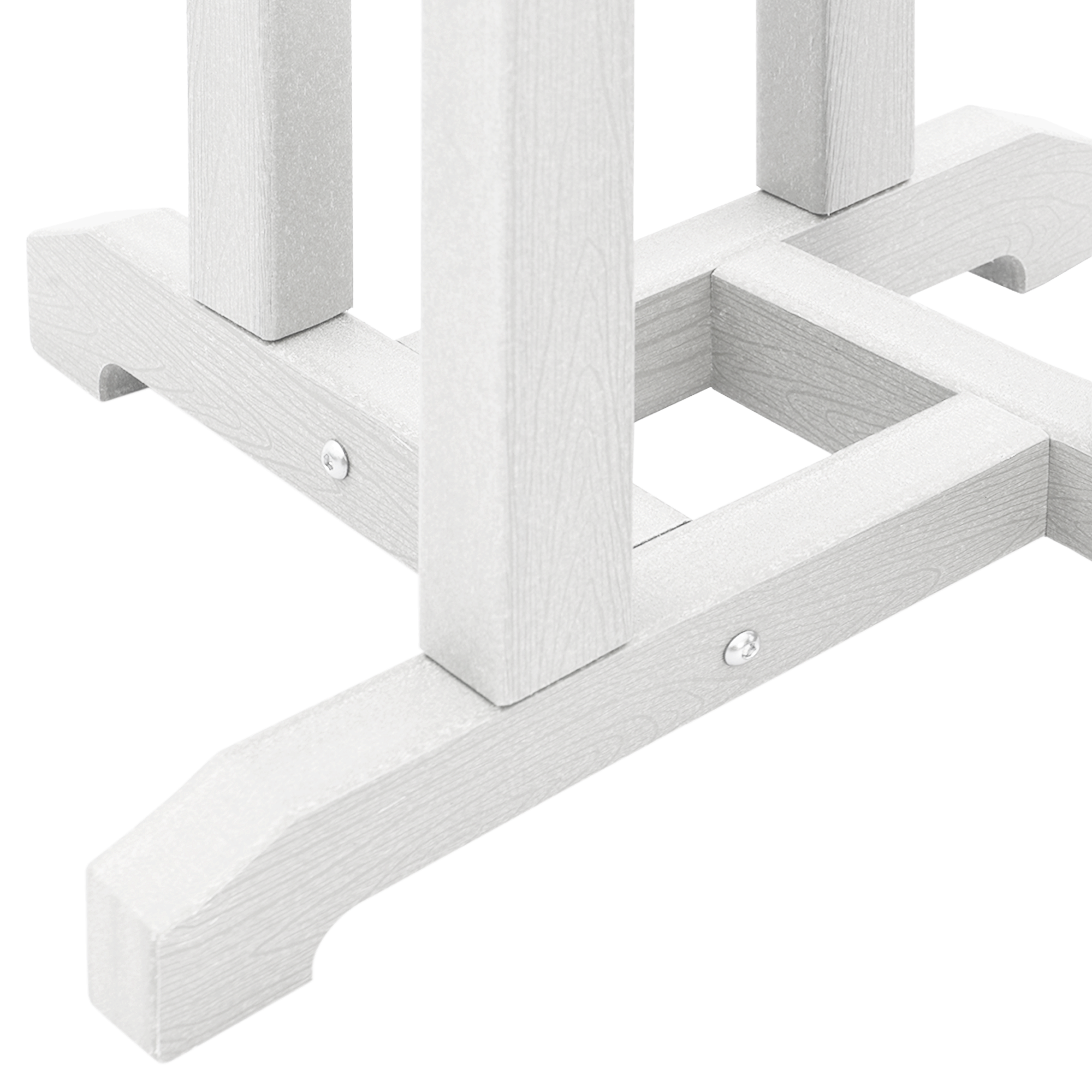 3-delt hagebar-sett hvit HDPE