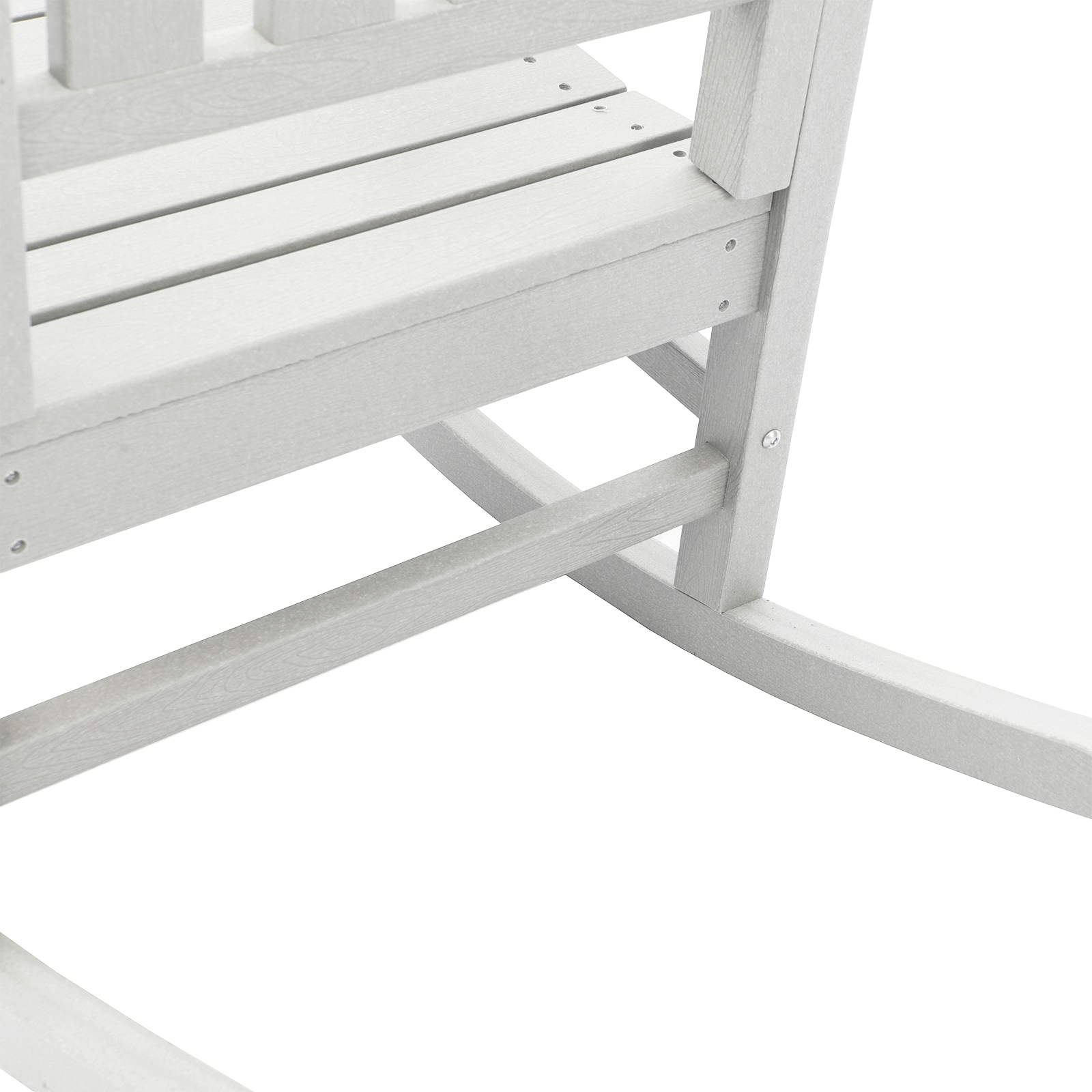 3 deler hage lounge sett Hvit HDPE