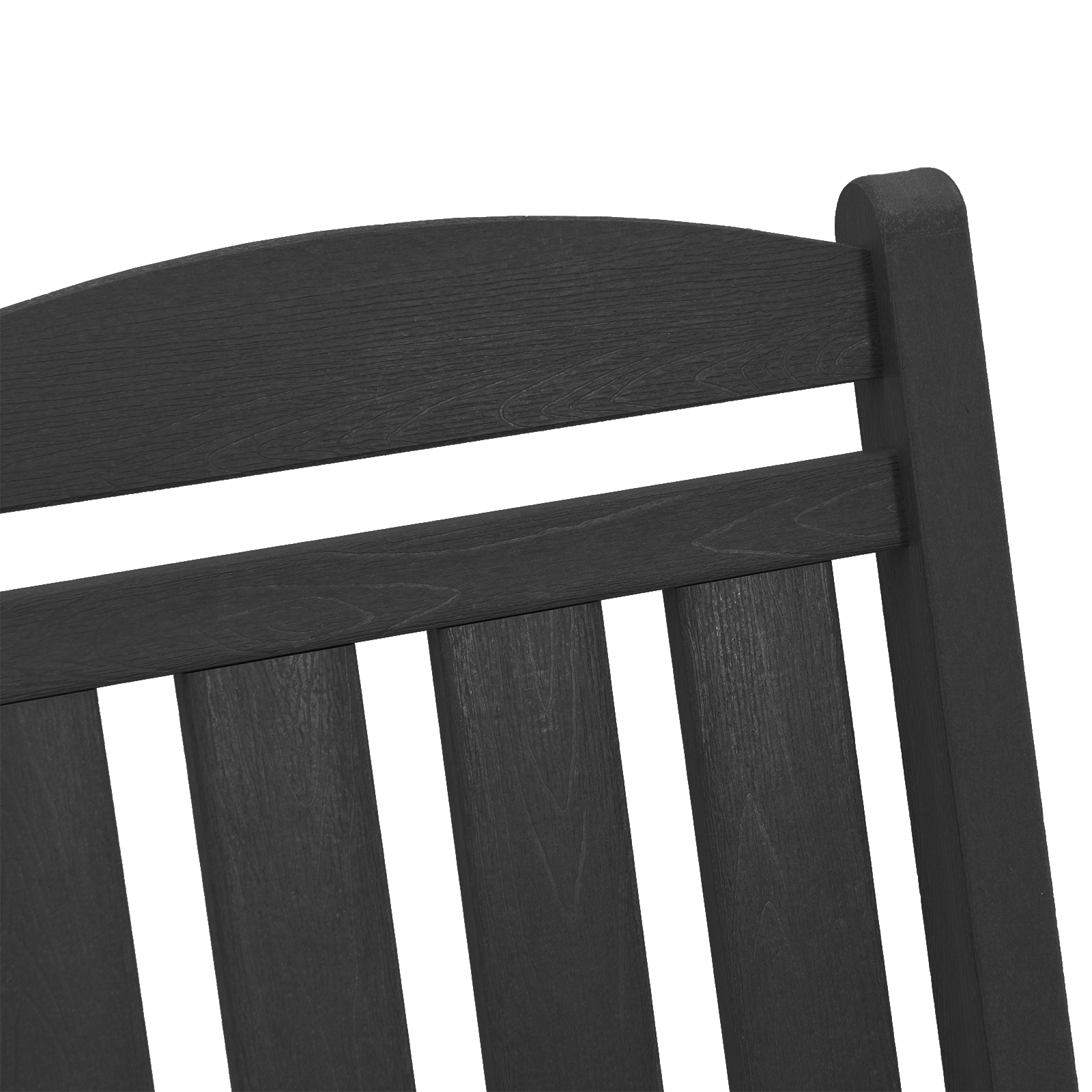 3-delt Hage Lounge Sett Svart HDPE