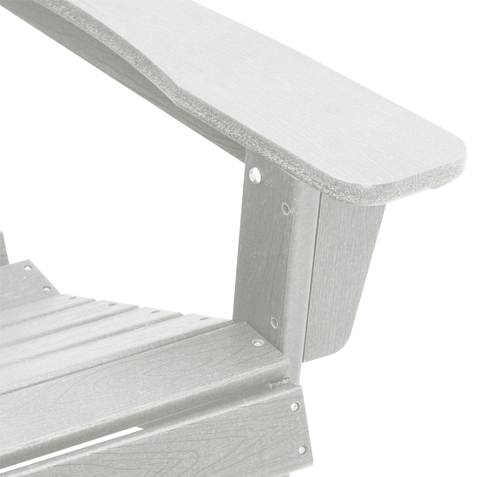 3-delt hage lounge-sett Hvit HDPE
