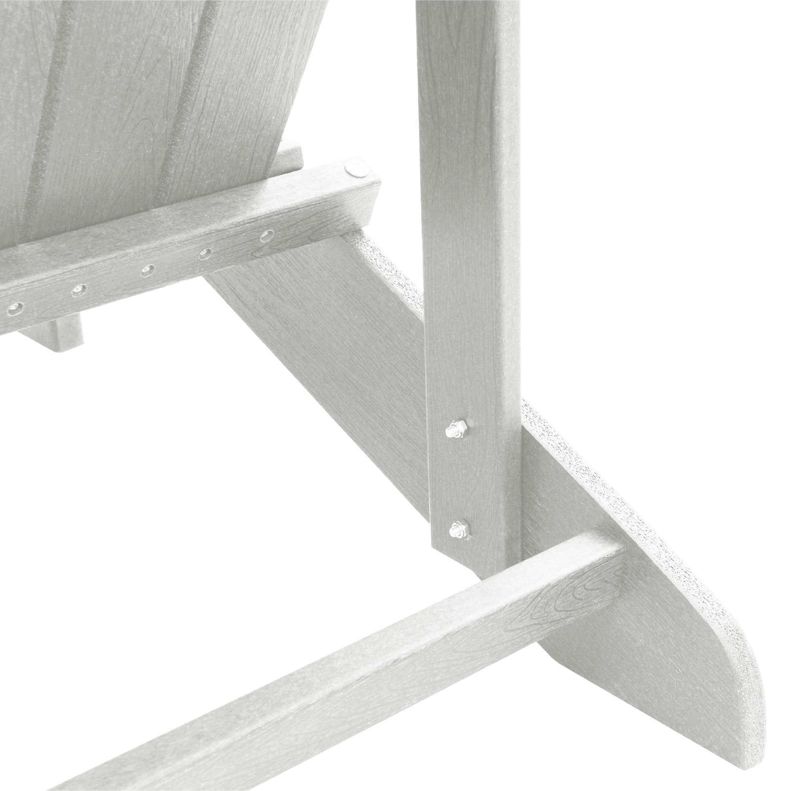 3-delt hage lounge-sett Hvit HDPE
