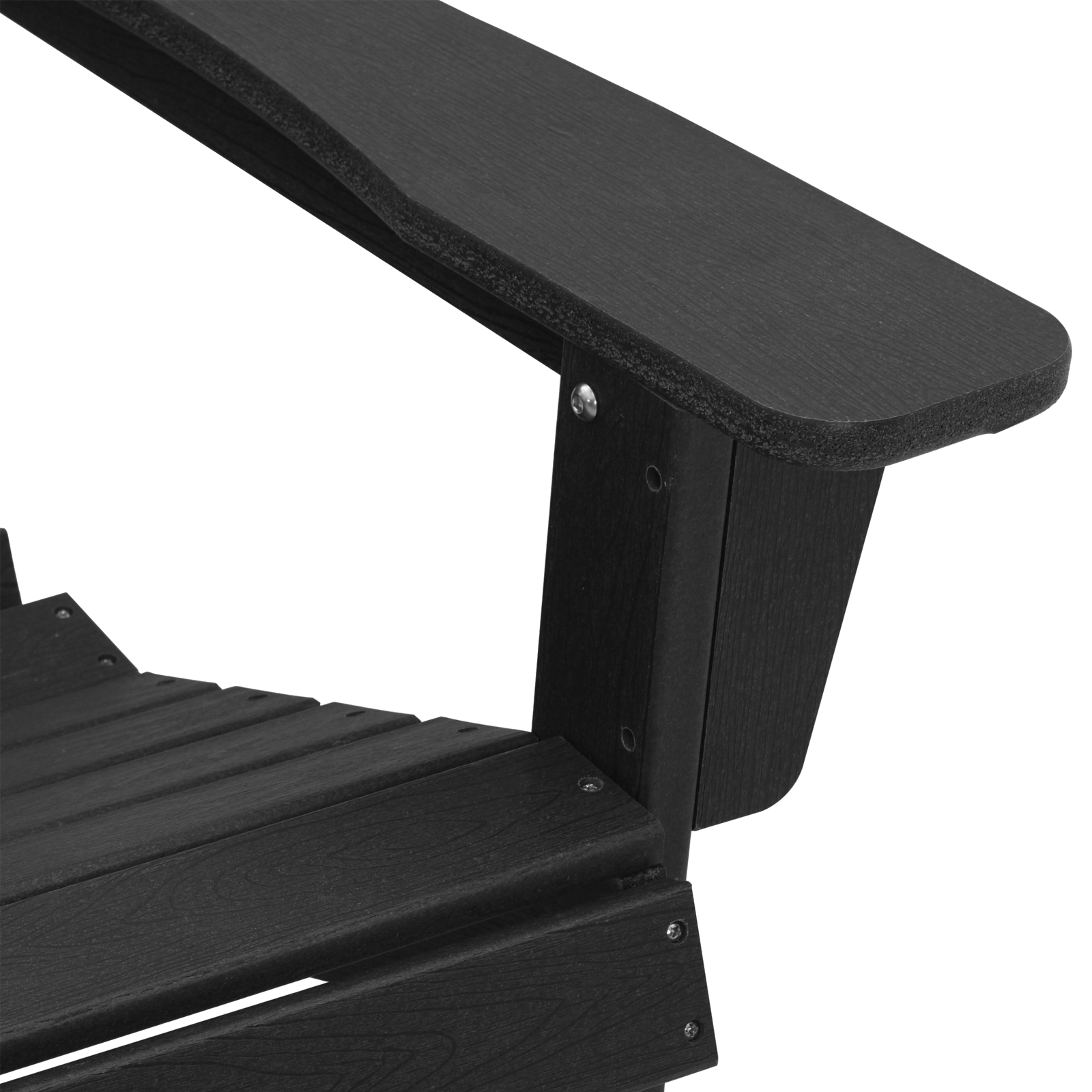 3 Delt Hage Lounge Sett Svart HDPE