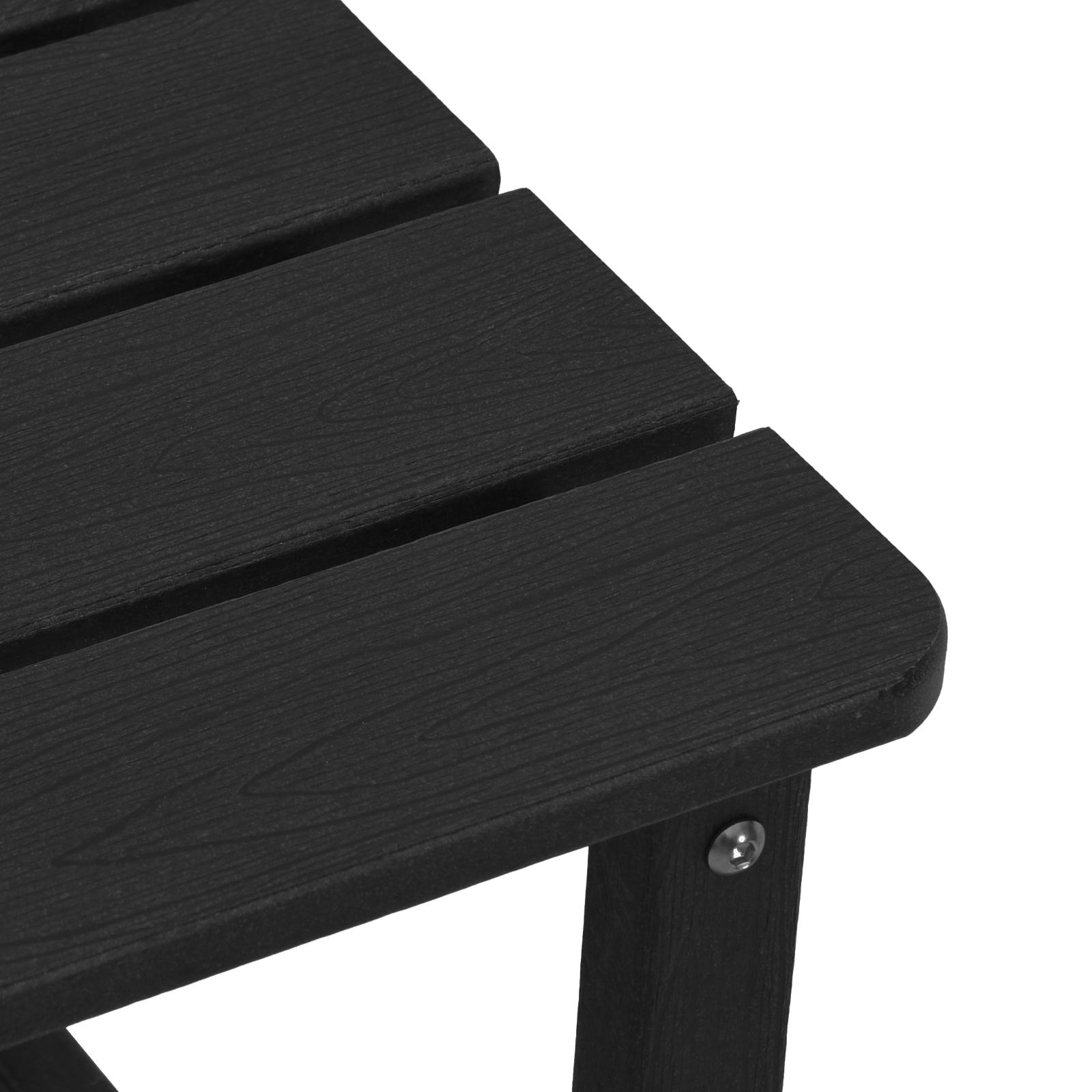 3 Delt Hage Lounge Sett Svart HDPE