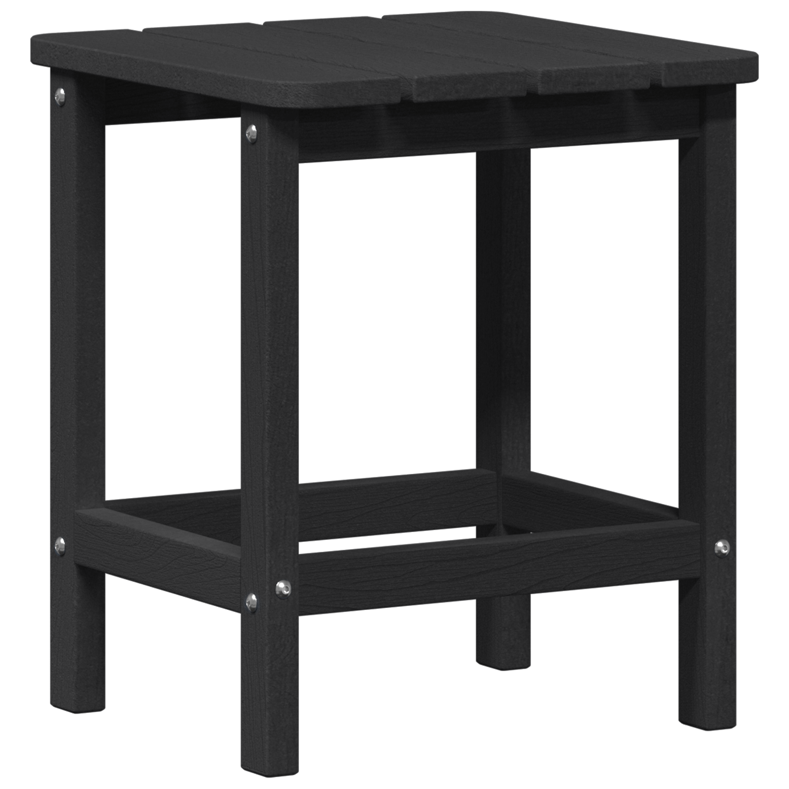 3 Delt Hage Lounge Sett Svart HDPE