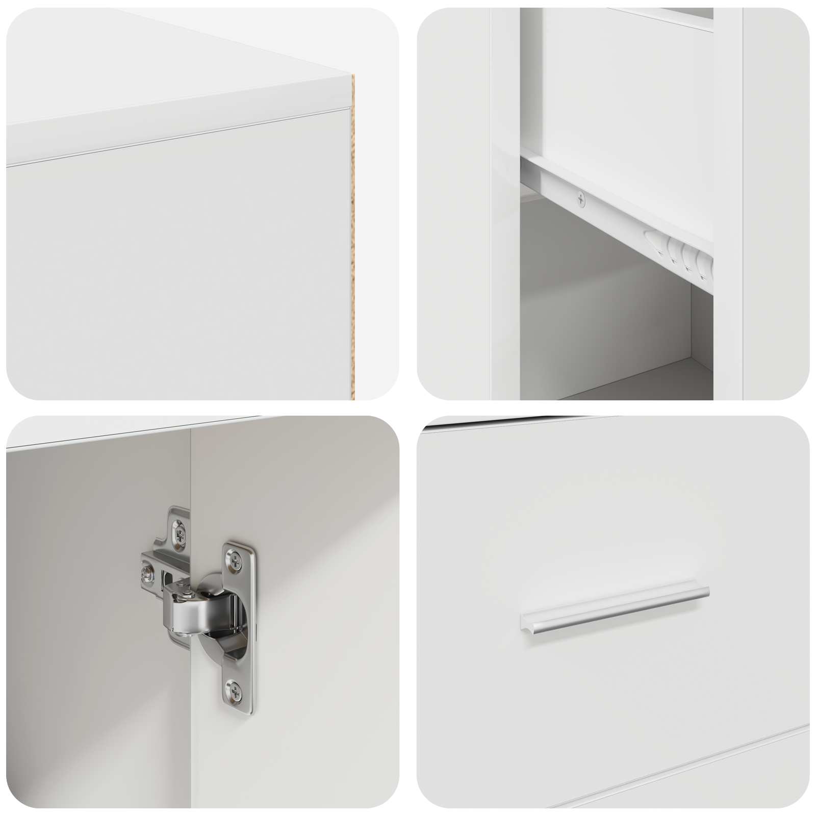 Hjørneskrivebord Hvit 102x88x75 cm Konstruert Tre