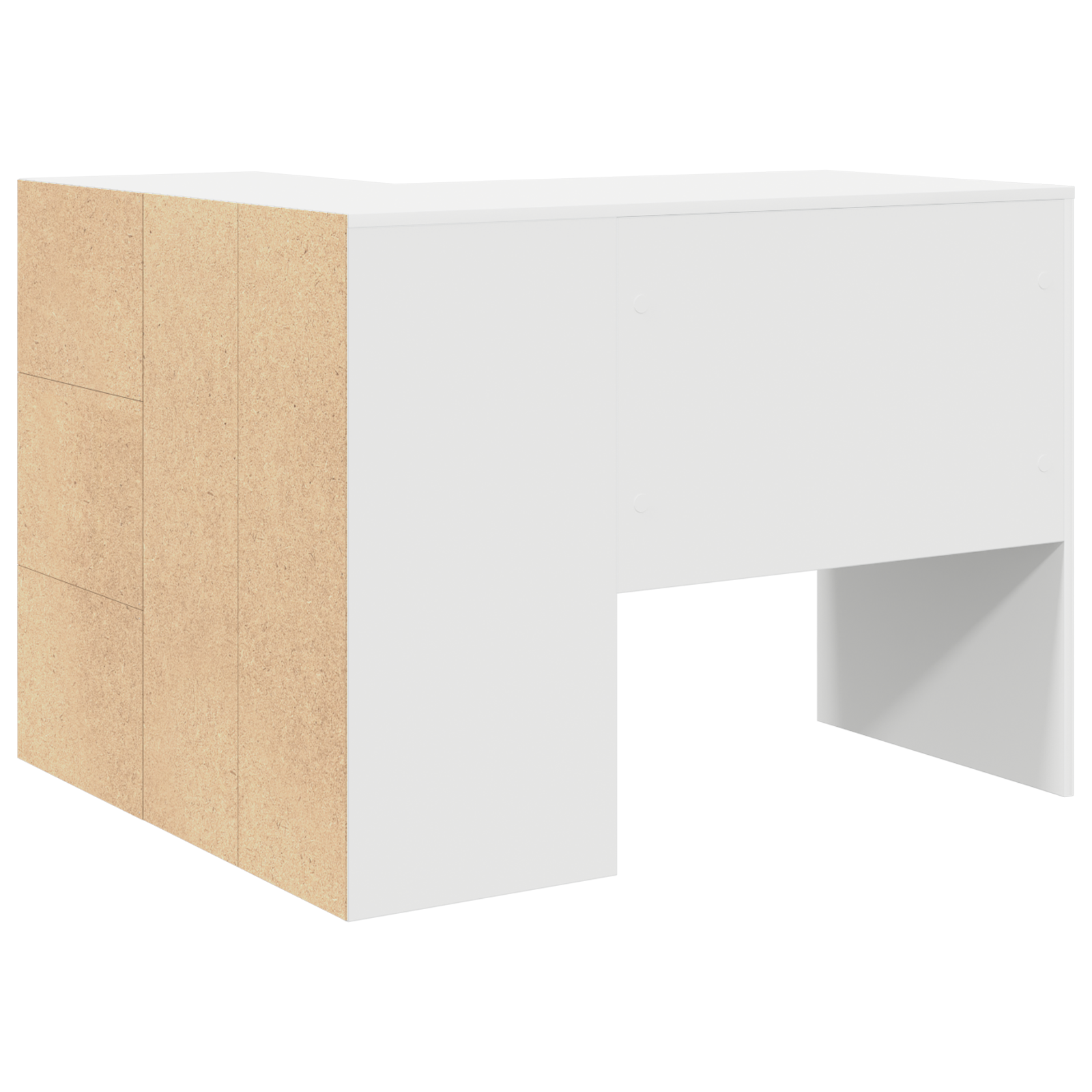 Hjørneskrivebord Hvit 102x88x75 cm Konstruert Tre