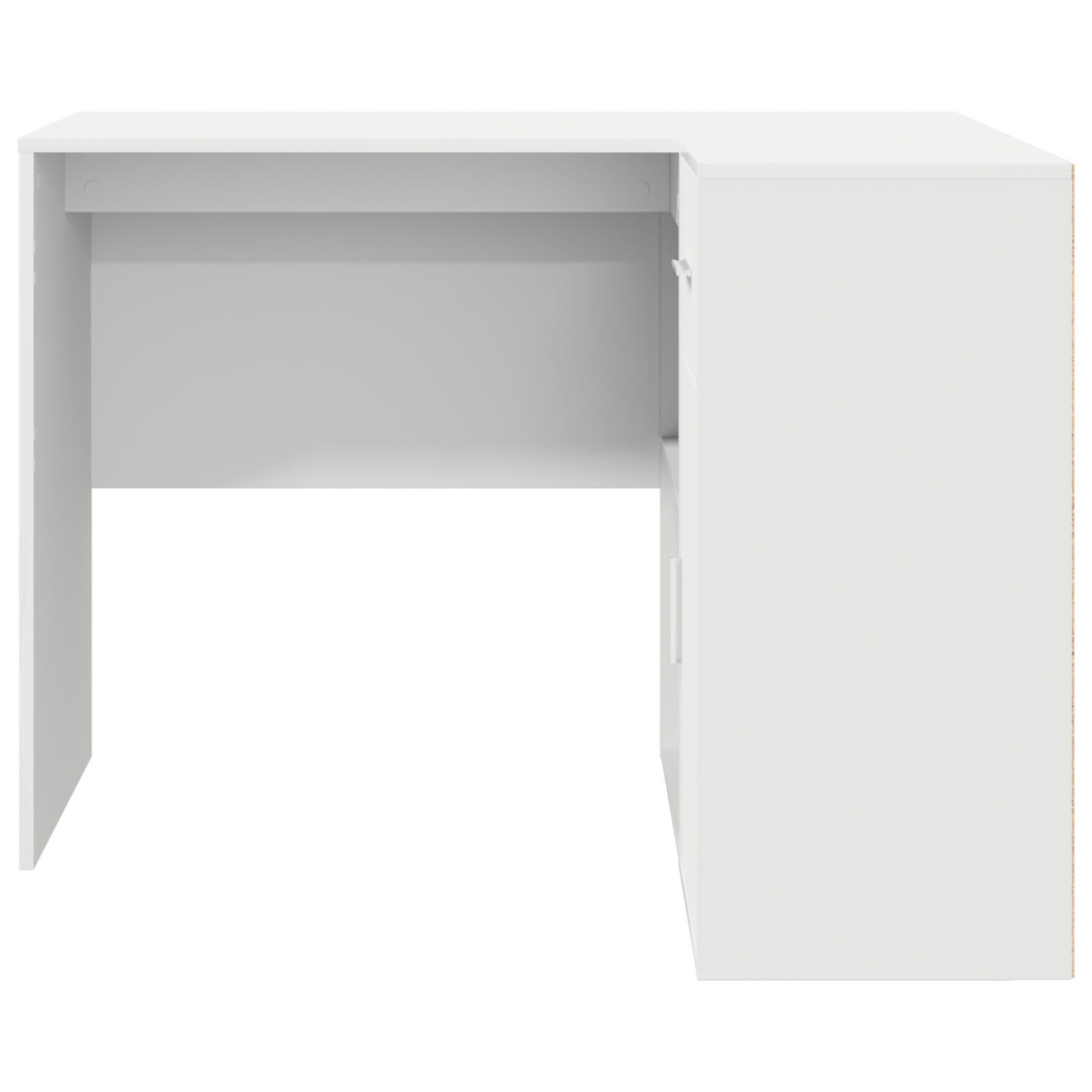 Hjørneskrivebord Hvit 102x88x75 cm Konstruert Tre