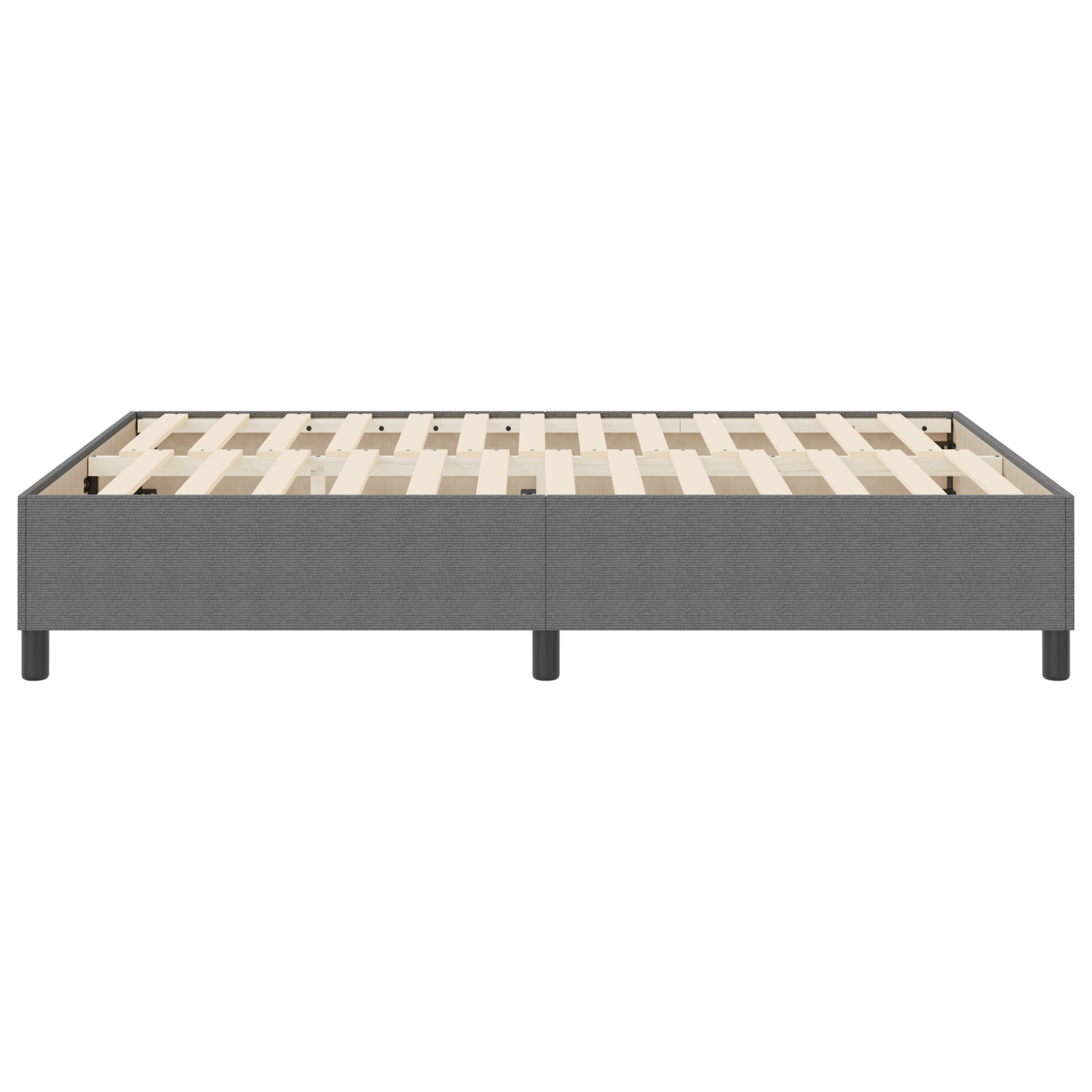 Box Spring Seng Lys Grå 160x200 cm Corduroy Stoff