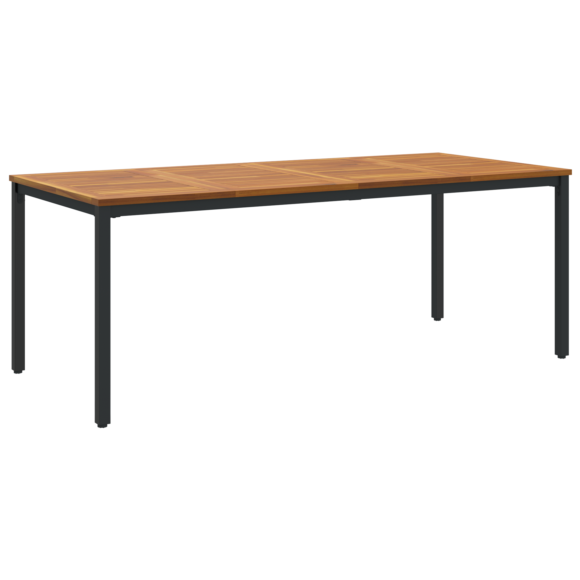 Hagebordsett Sett på 4 Grå, Brun Metall, Tre Middels Stablbar