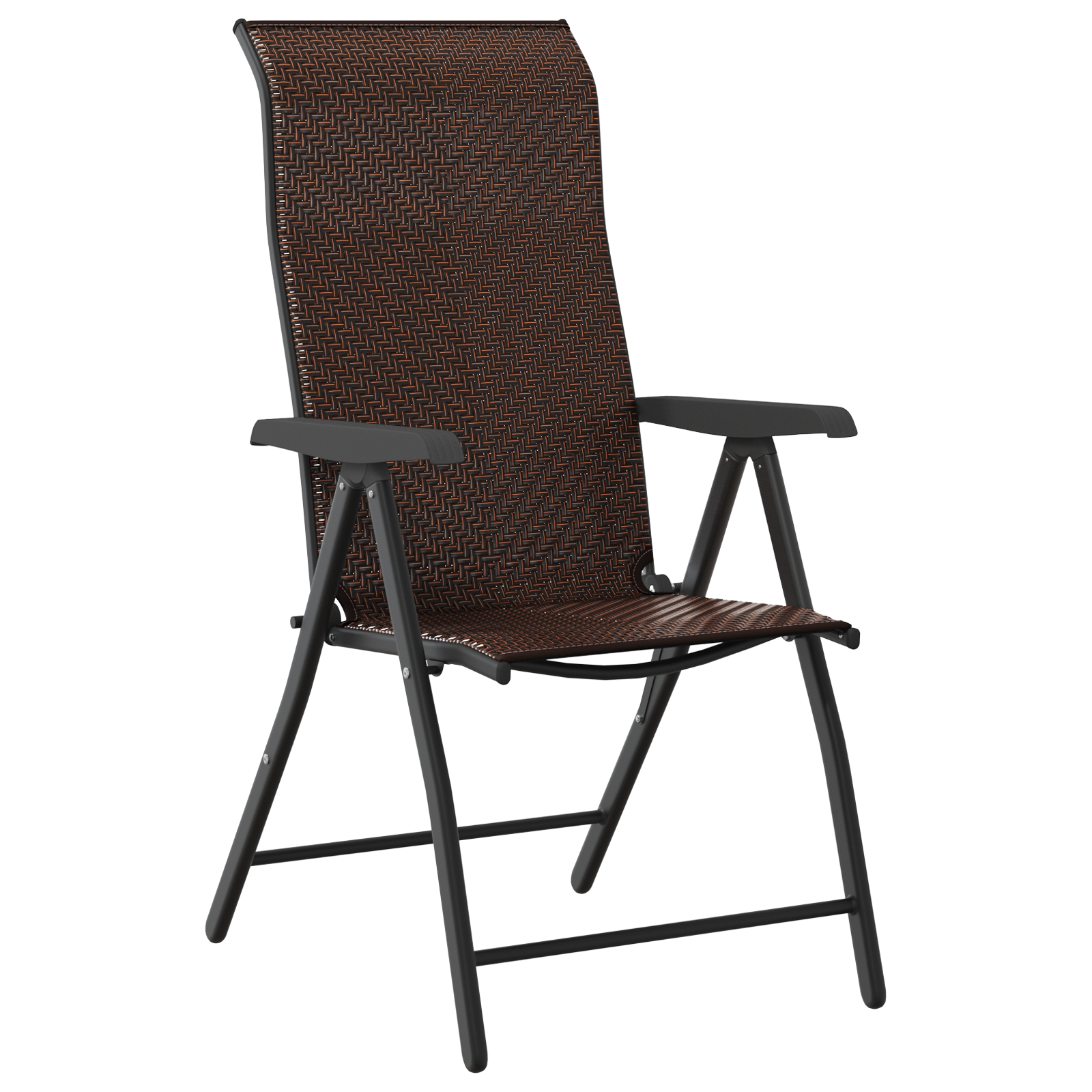 3-delt Hage Spise Sett Brun Poly Rattan