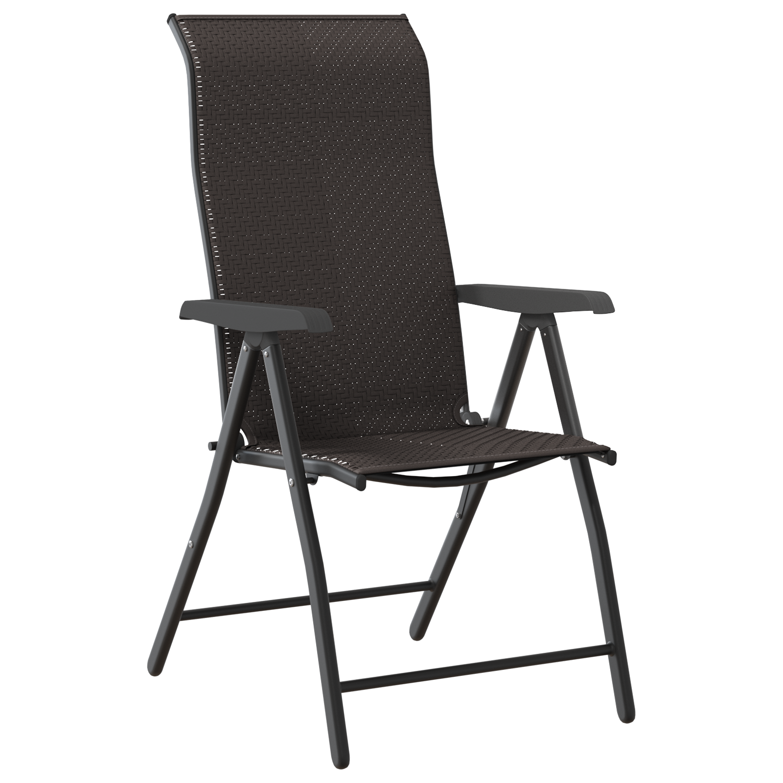 3-delt Hage Dining Sett Svart Poly-rotang
