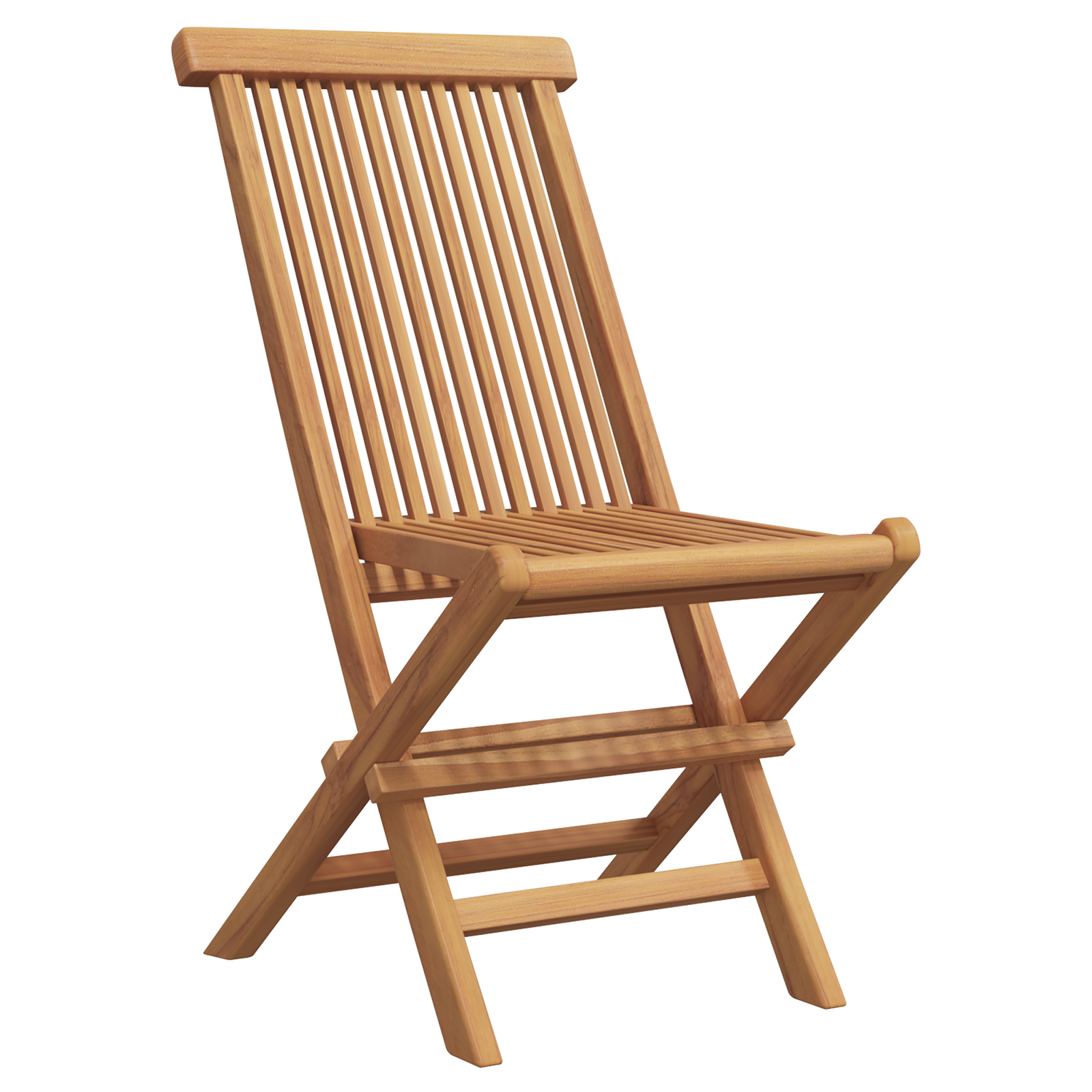 3-delt sammenleggbart bistrosett i solid teak
