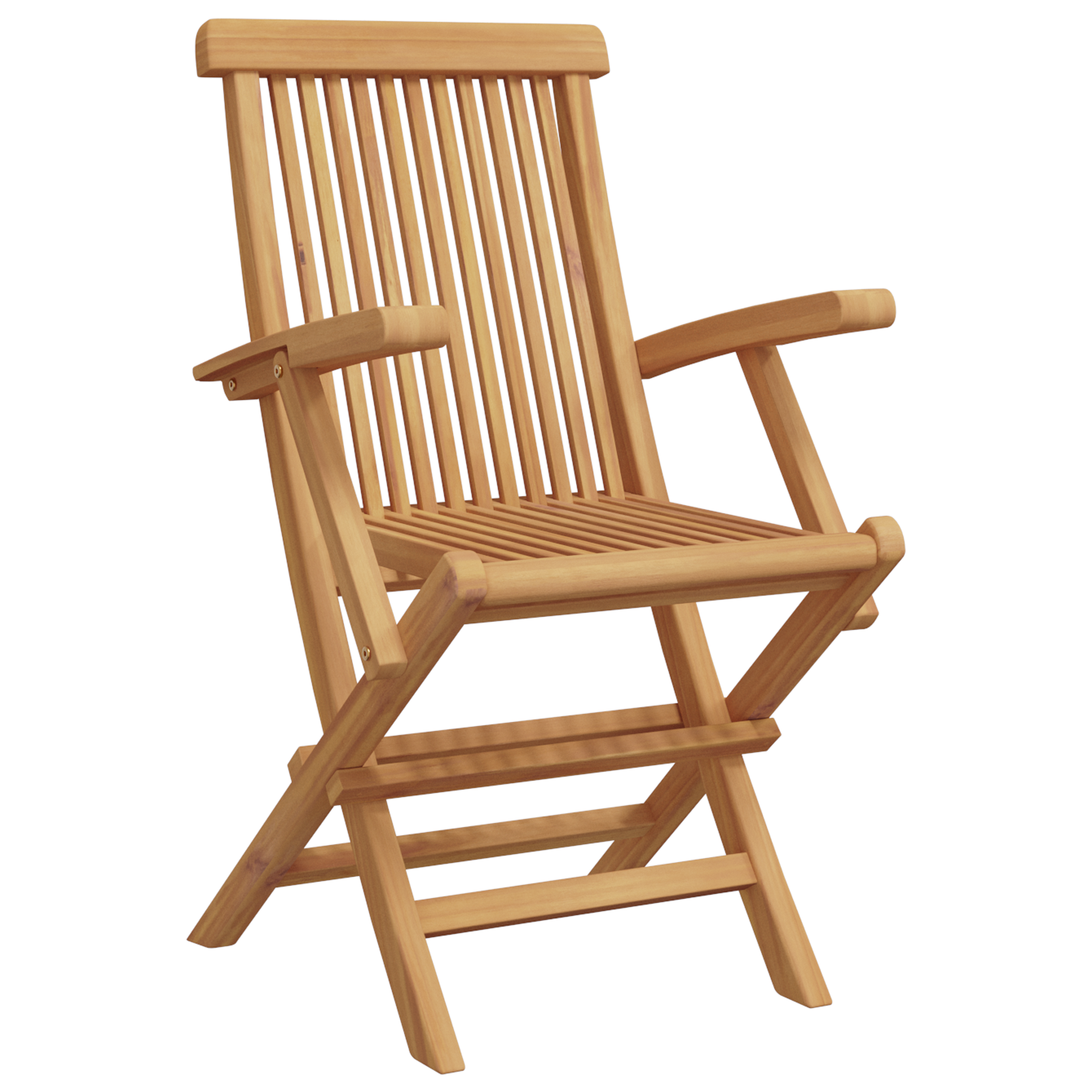 3 Delers Sammenleggbart Hage Bistro Set Solid Tre Akasietre