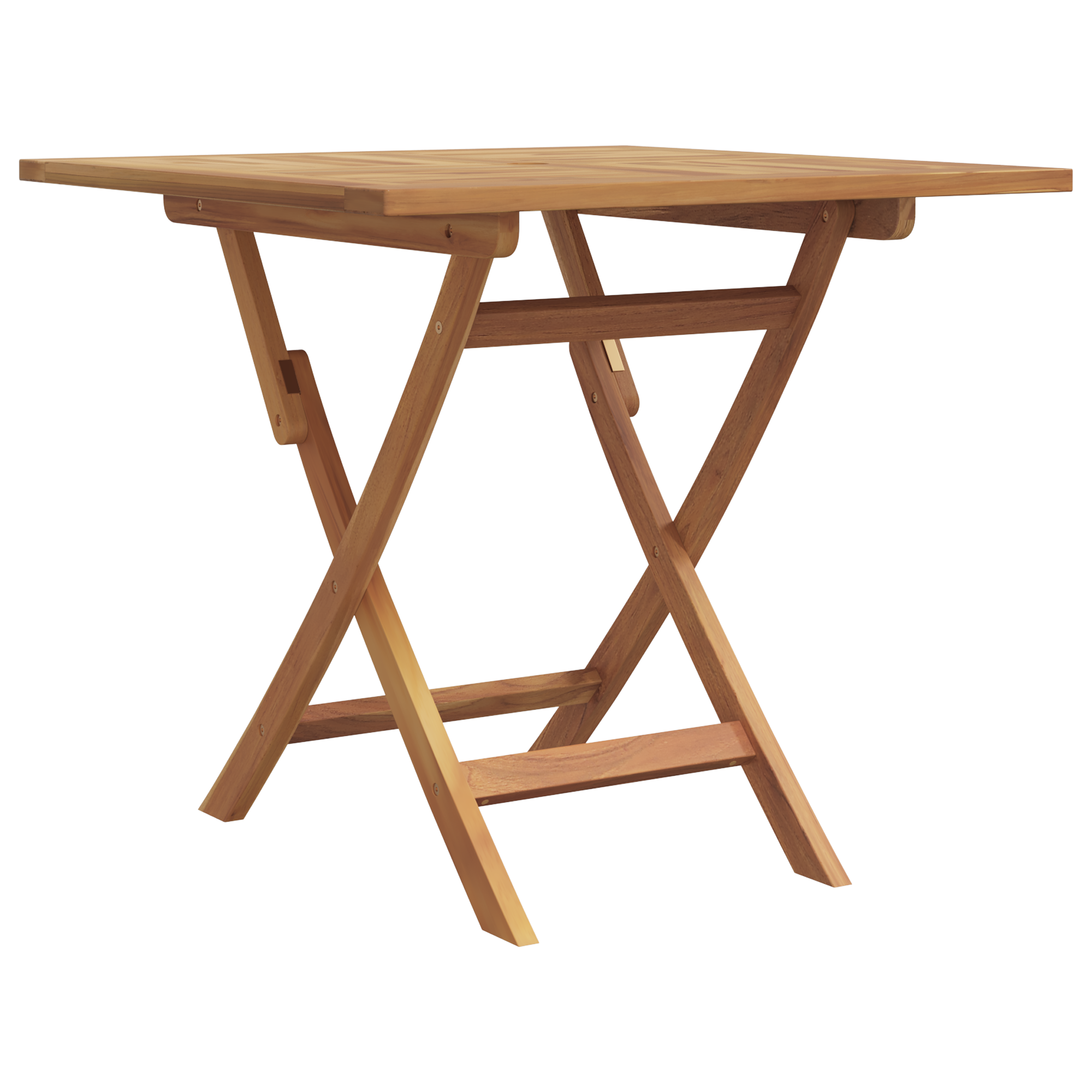3 Delers Sammenleggbart Hage Bistro Set Solid Tre Akasietre