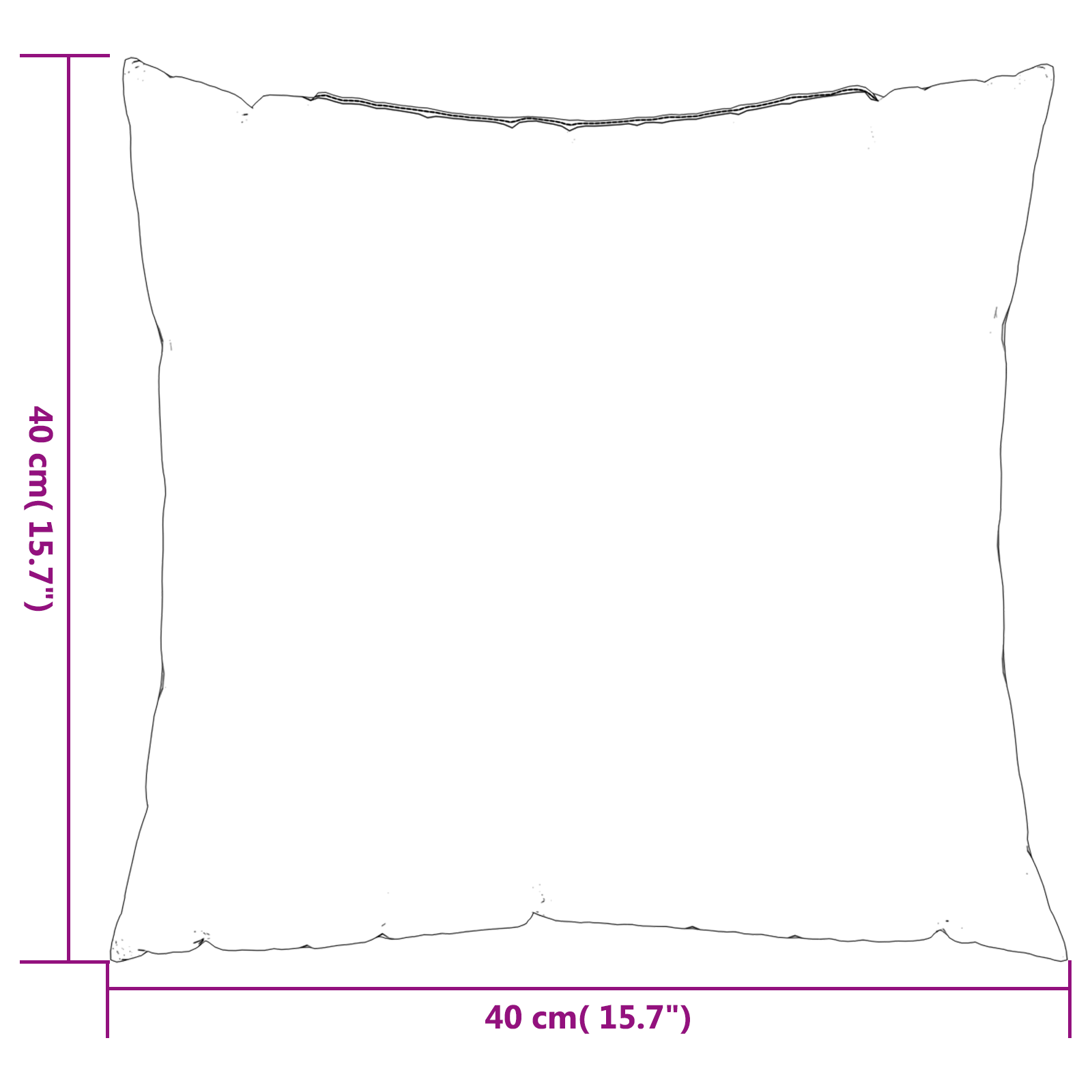 Scatter puter 4 stk Rosa 40x40 cm Stoff