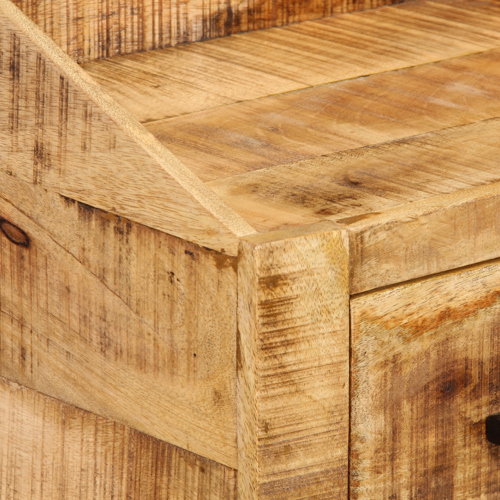 Nattbord 40x30x30 cm Solid tre Grovt mangotre