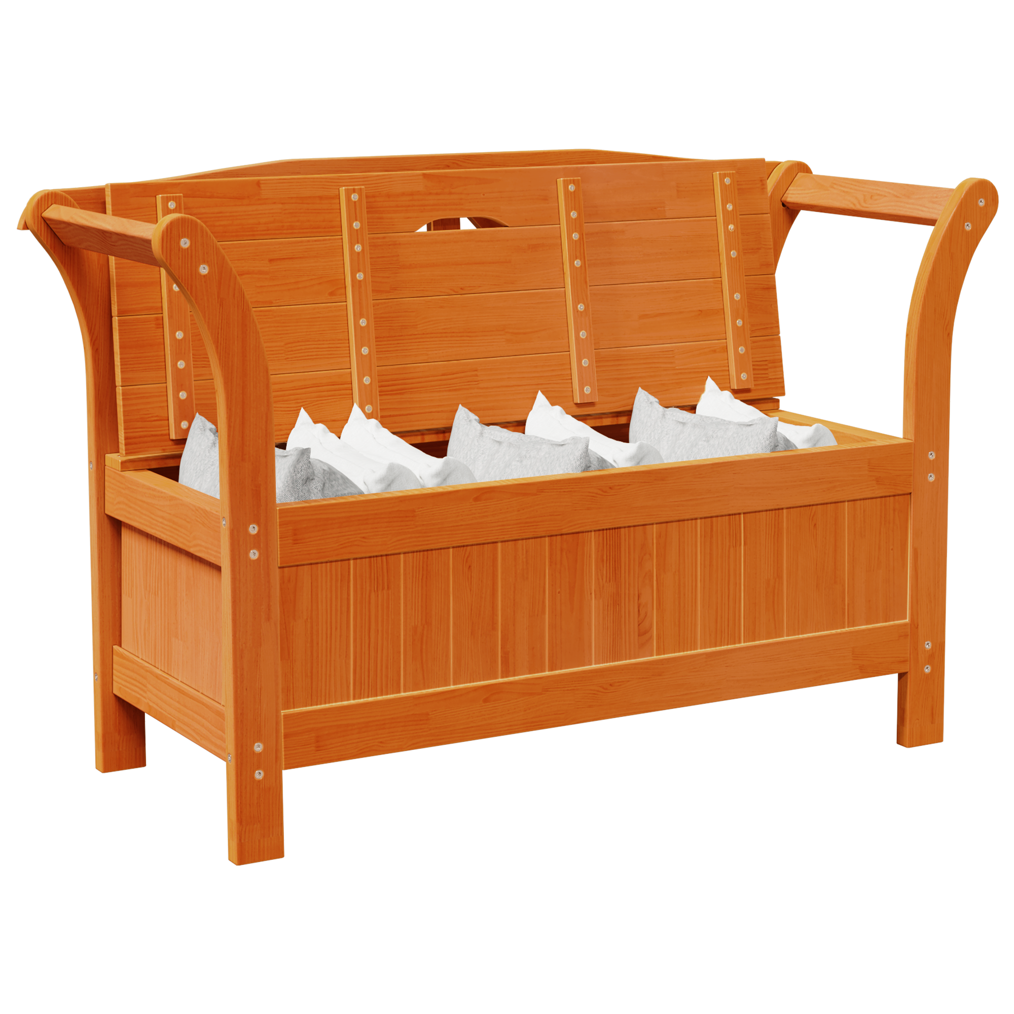 hageoppbevaringsbenk akasietre 119x76x44 cm solid tre