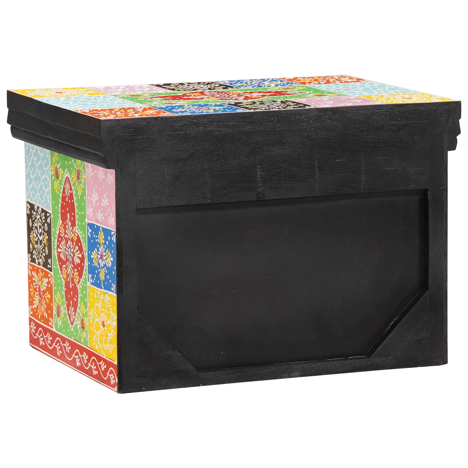 Nattbordskap 2 stk 40x30x28 cm Solid Tre Mango & Lagd Tre