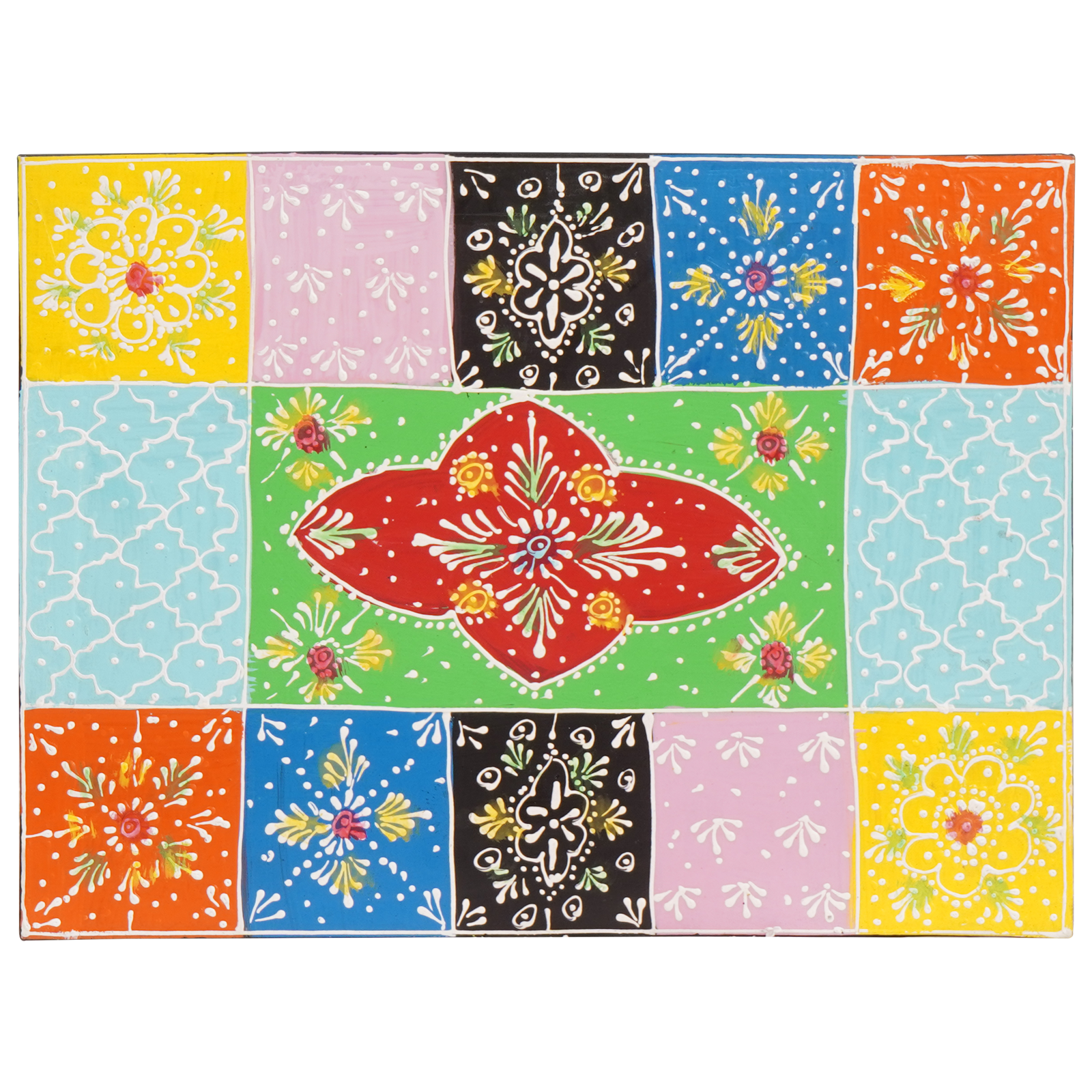 Nattbordskap 2 stk 40x30x28 cm Solid Tre Mango & Lagd Tre