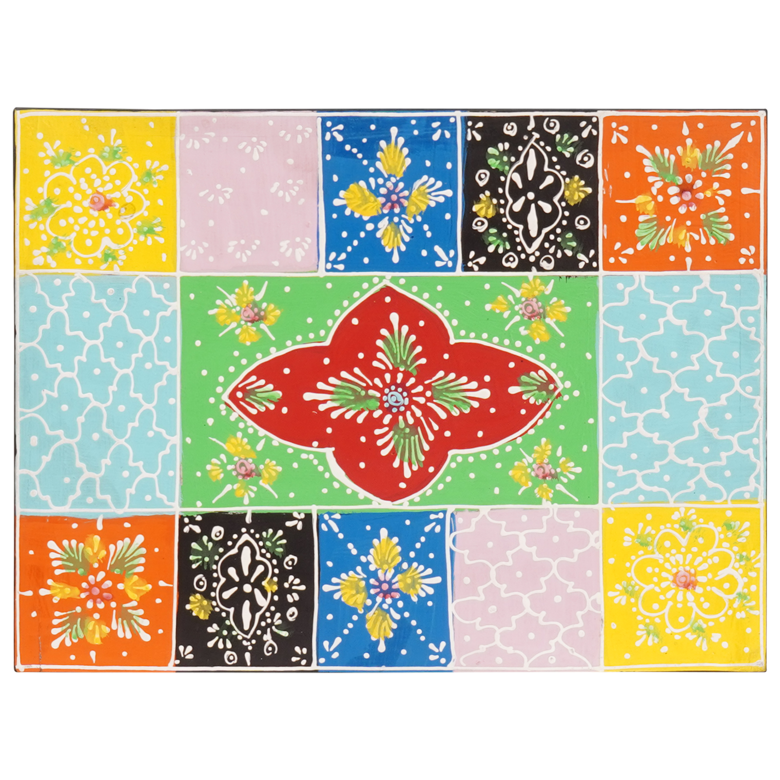Nattbordskap Flerfarget 40 x 30 x 40 cm Massivt tre med maling