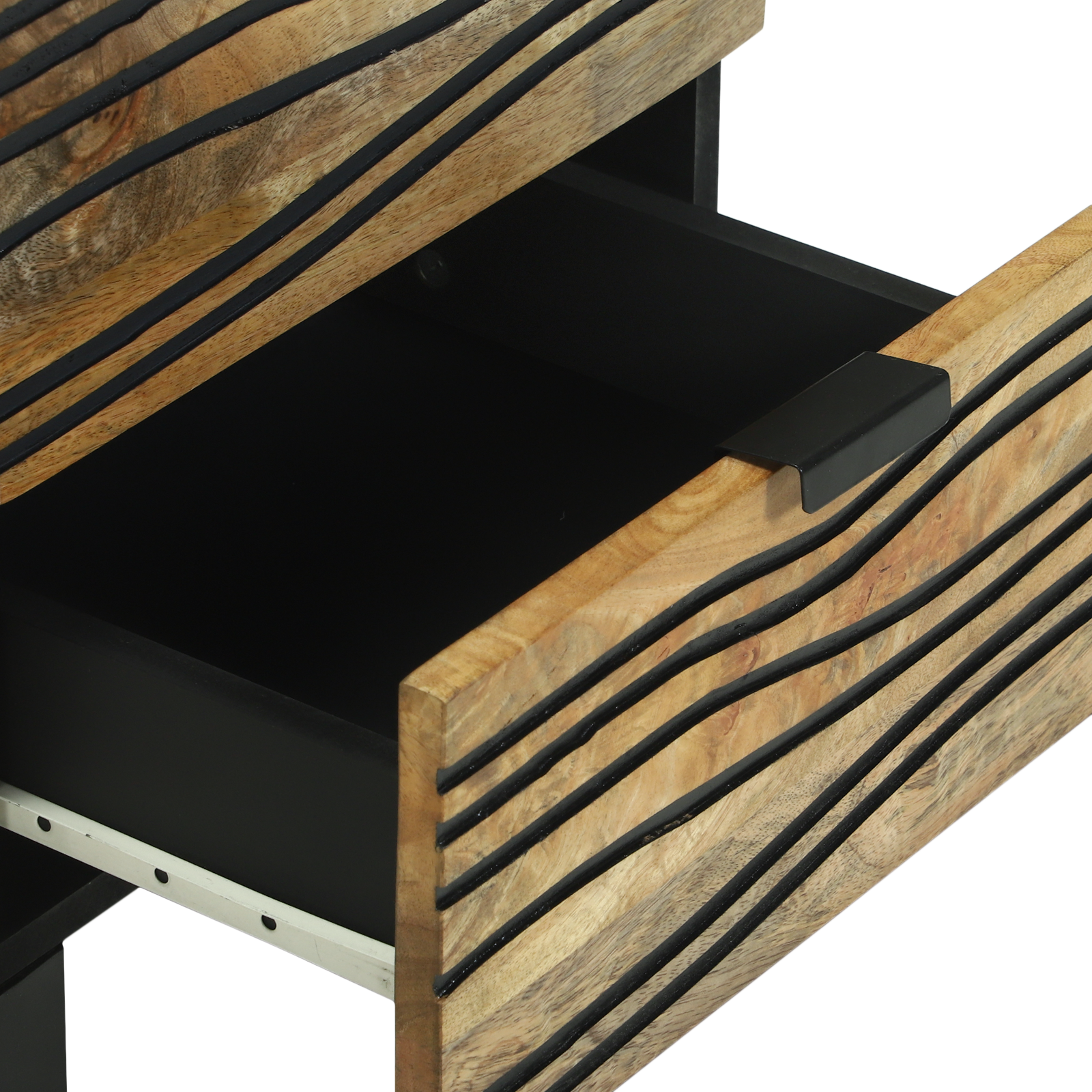 Nattbord 2 stk 40x33.5x46 cm Solid Tre Mangotre og Ingeniørtre