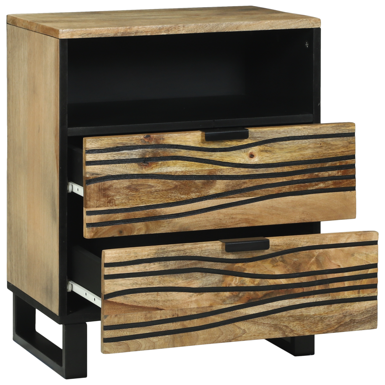Nattbord 50x33x60 cm Massivt Tre Mango