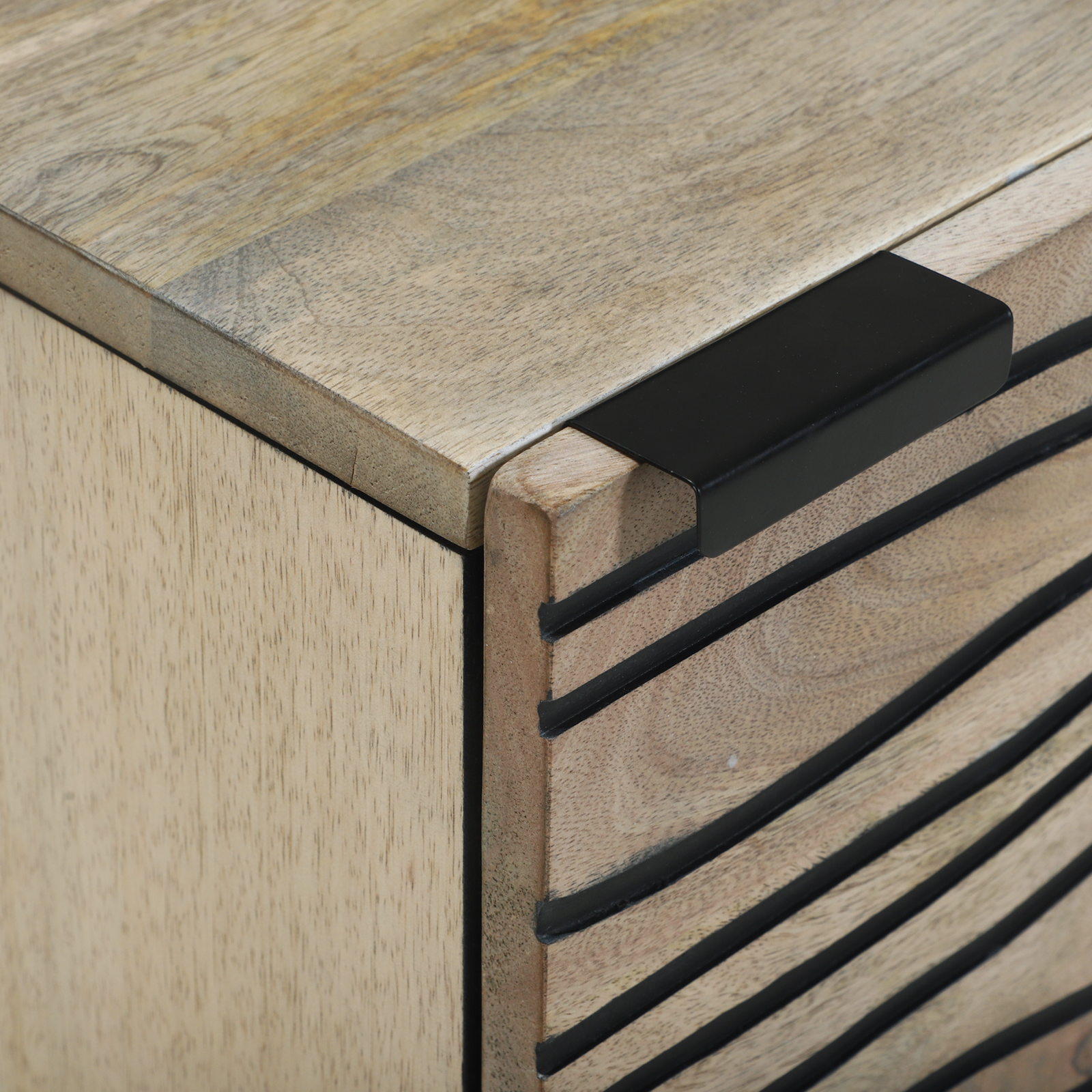 Nattbord 2 pcs Naturlig 40 x 33.5 x 46 cm