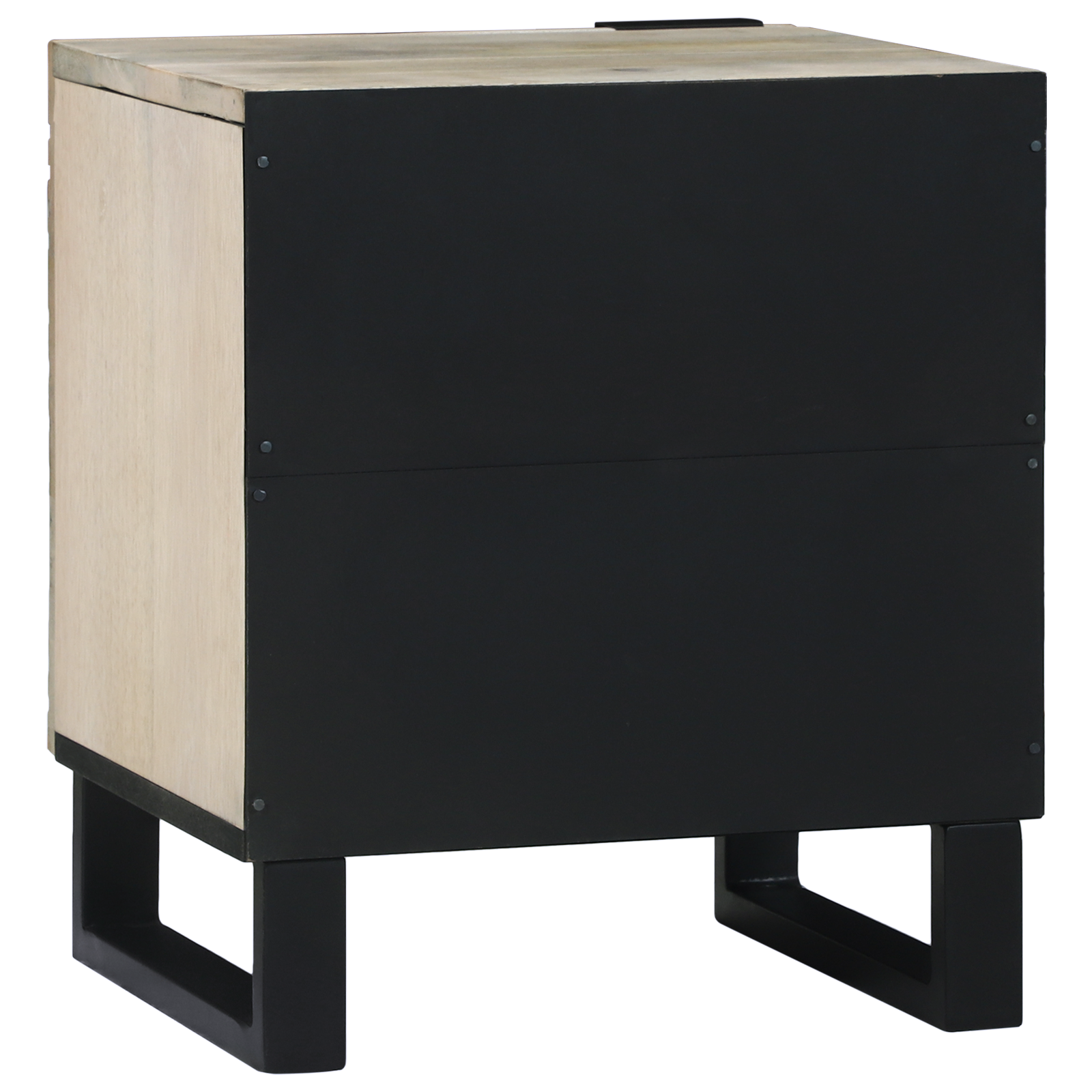 Nattbord 2 pcs Naturlig 40 x 33.5 x 46 cm