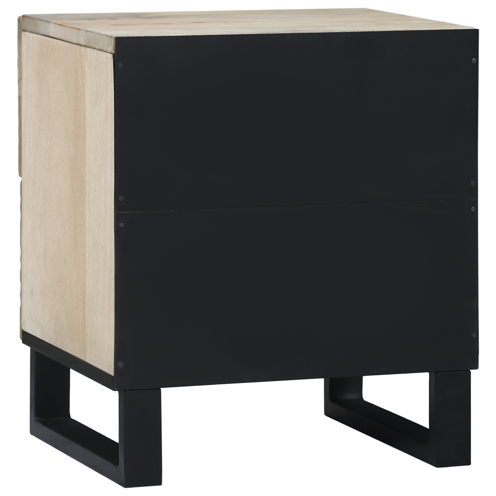 Nattbord med skuff 2 pcs Valnøtt 40 x 33.5 x 46 cm