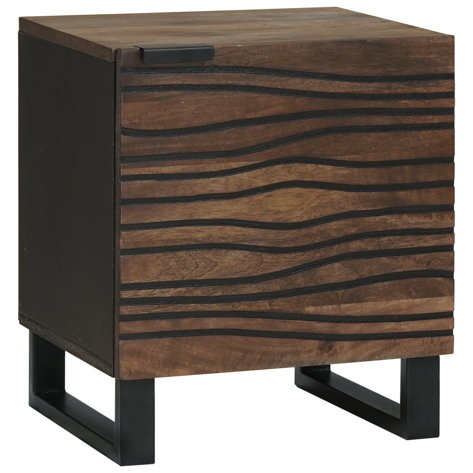 Nattbord 40x33,5x46 cm Solid Mango