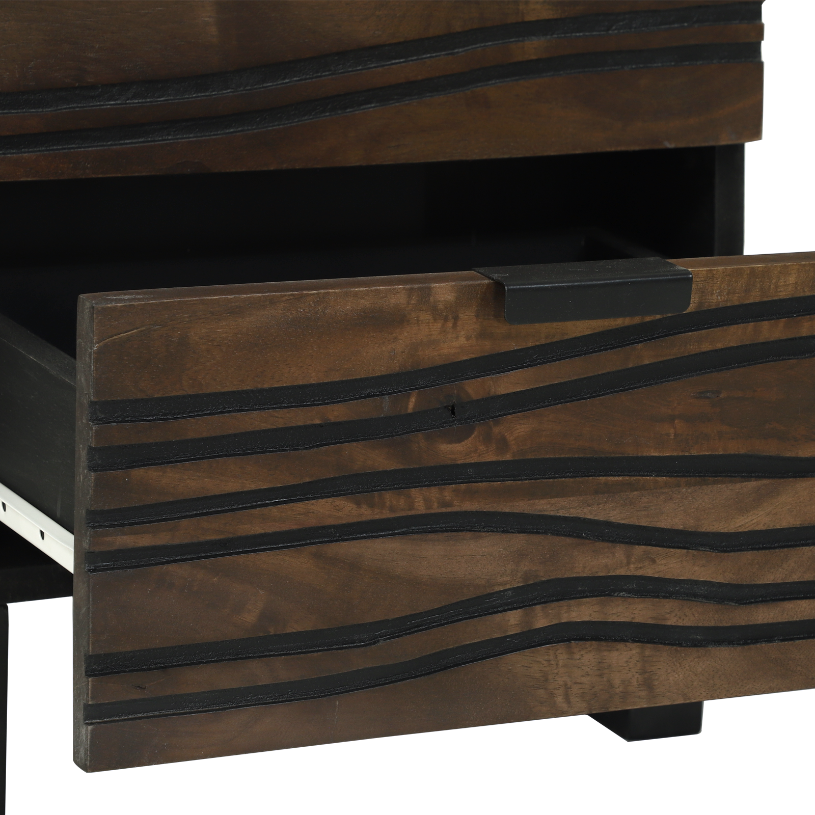 Nattbords skap 2 stk 40x33,5x46 cm Solid tre Mango