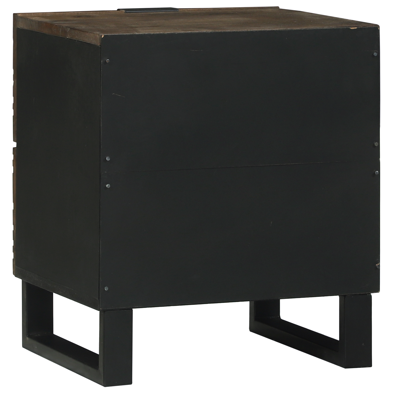 Nattbords skap 2 stk 40x33,5x46 cm Solid tre Mango