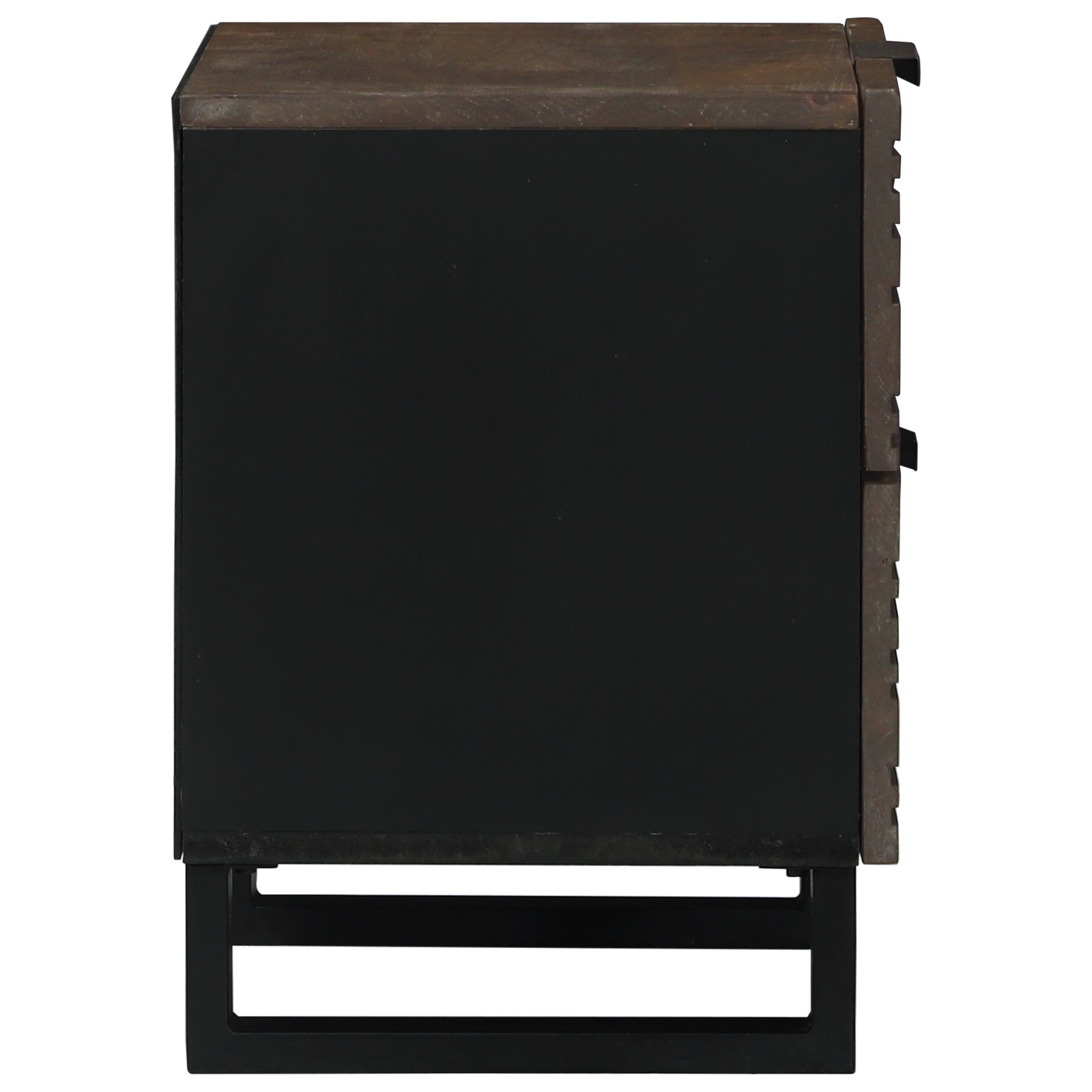 Nattbords skap 2 stk 40x33,5x46 cm Solid tre Mango