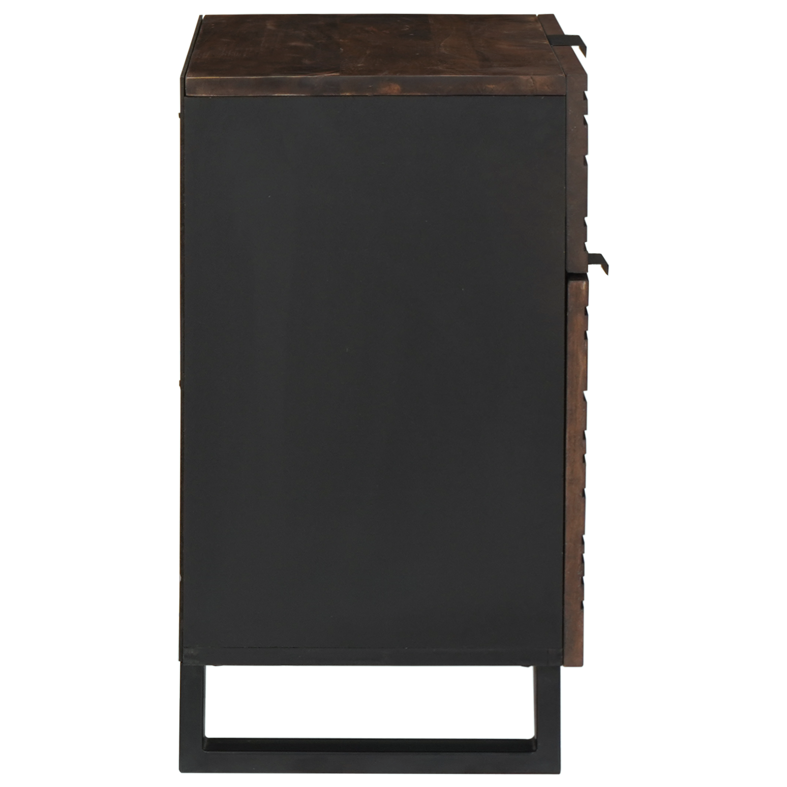 Nattbordskap 50x33x60 cm Massivt Tre Valnøtt