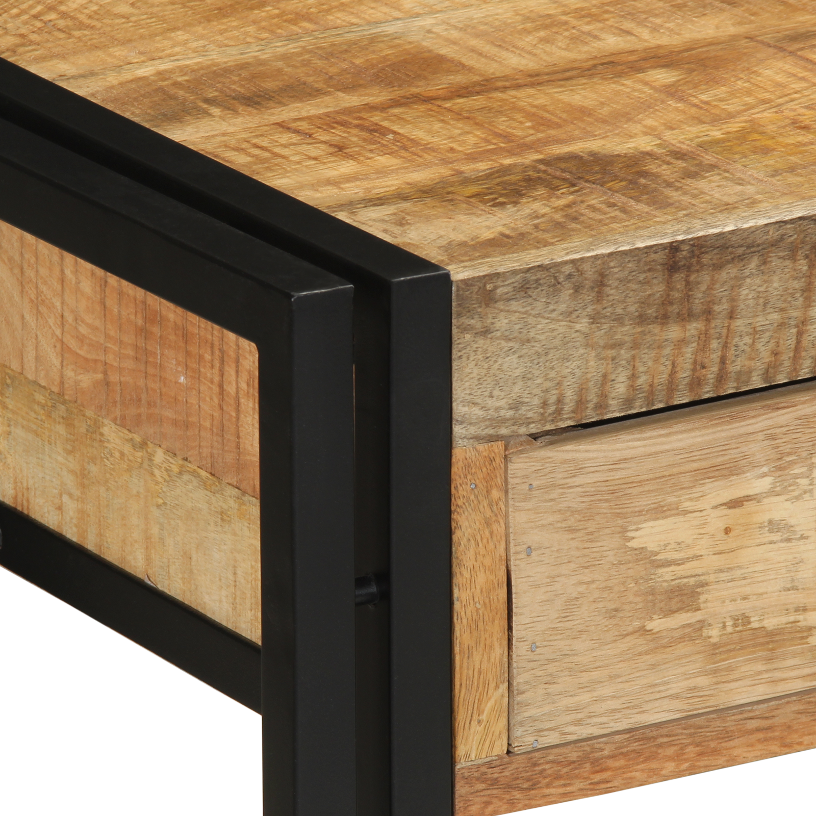 Konsollbord 120x33x75 cm Solid Rått Mangotre