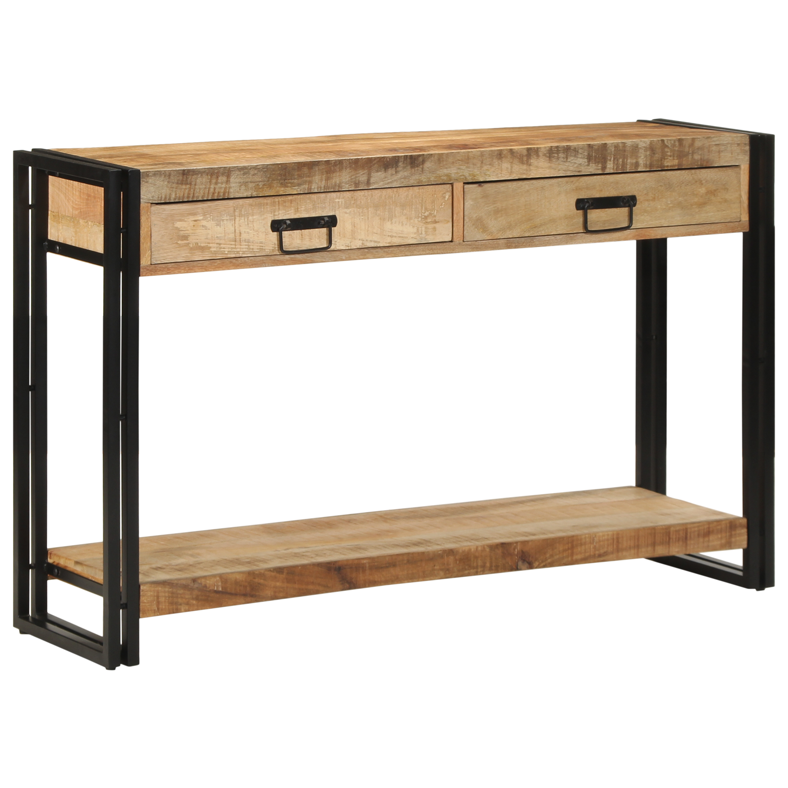 Konsollbord 120x33x75 cm Solid Rått Mangotre