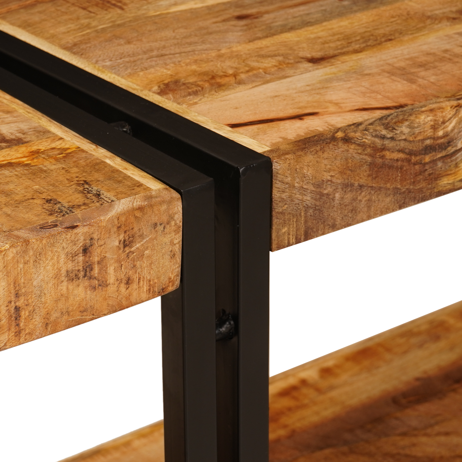 Konsollbord 160x33x75 cm Solid Ruft Tre Mango