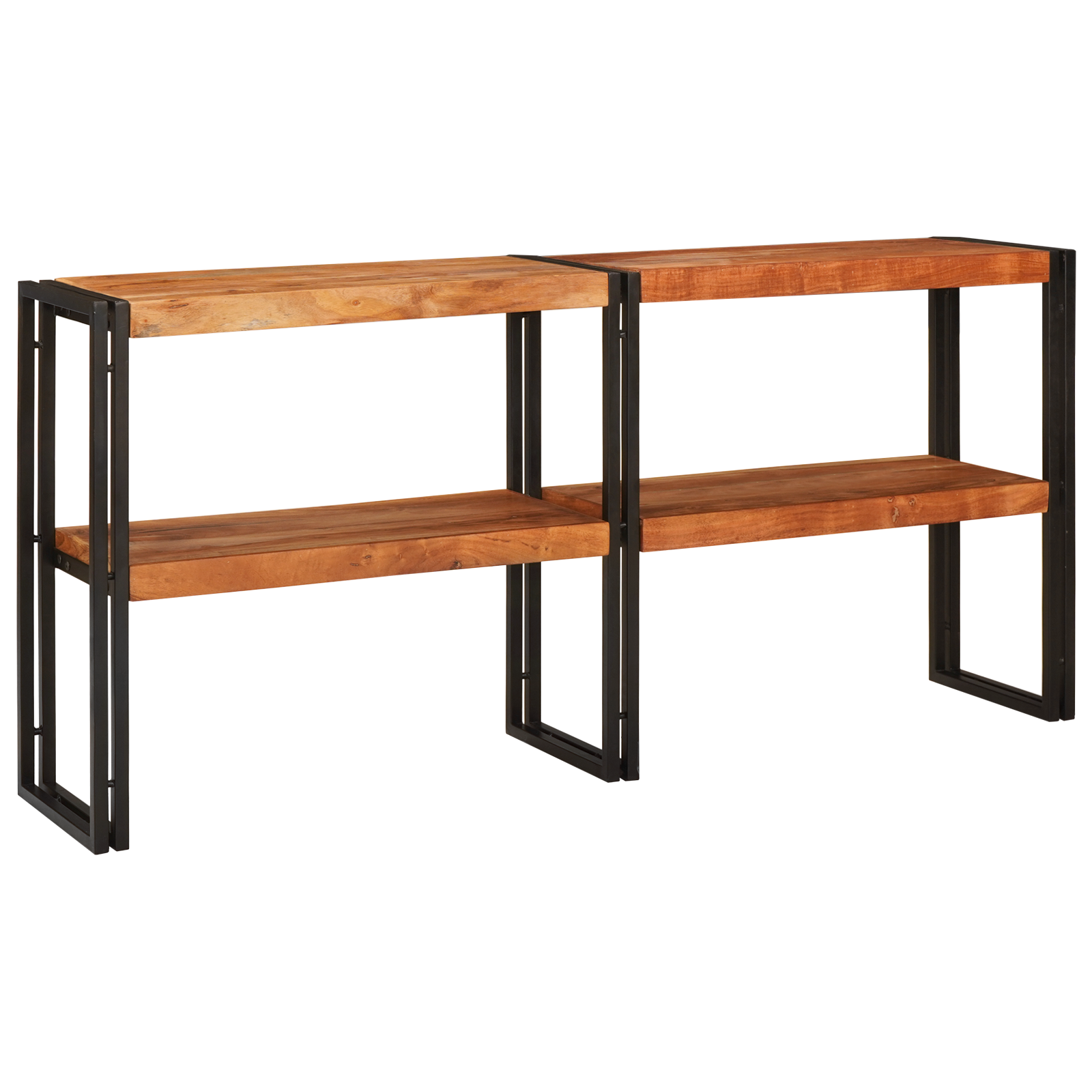 Konsollbord 160x33x75 cm Solid Rå Akasietre