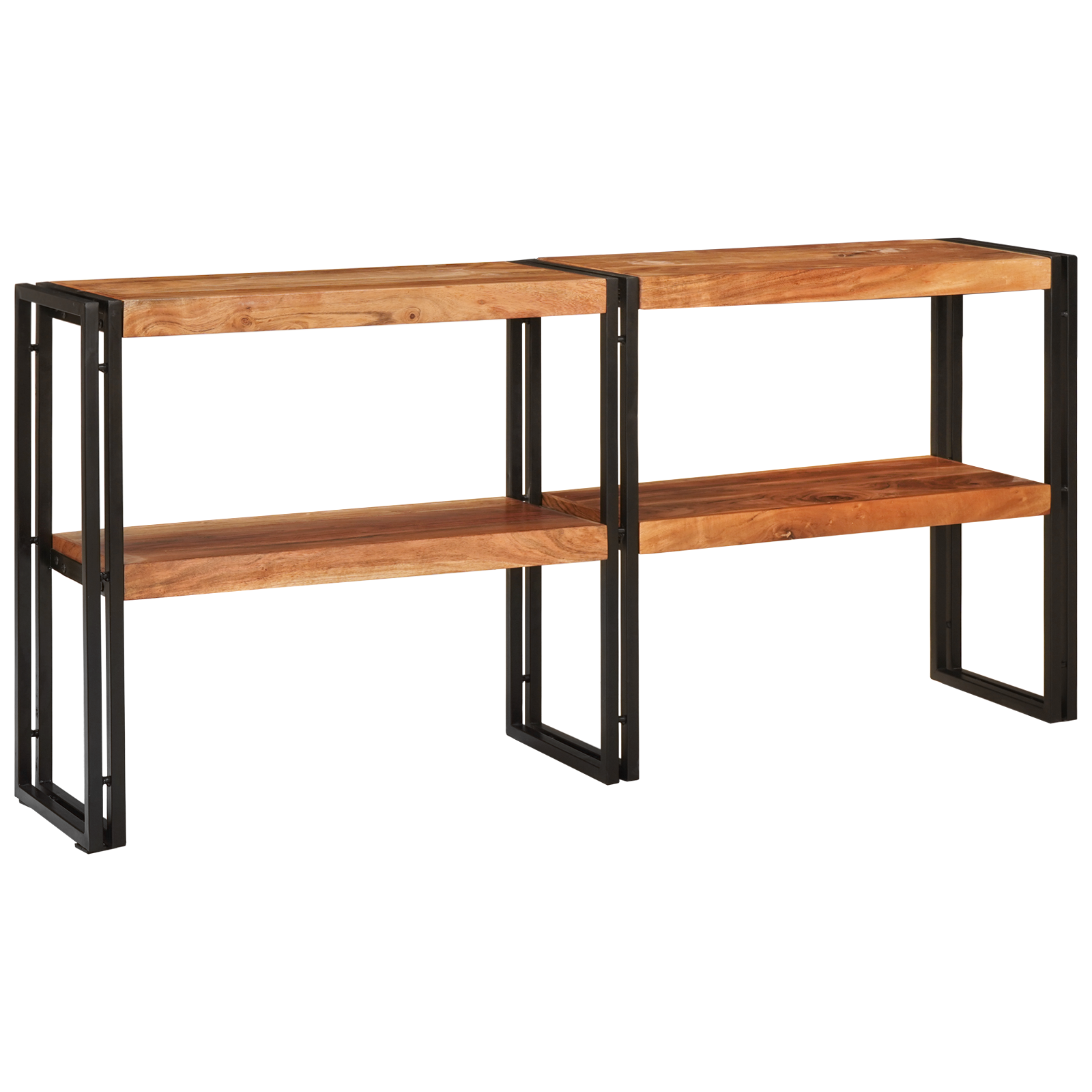 Konsollbord 160x33x75 cm Solid Rå Akasietre