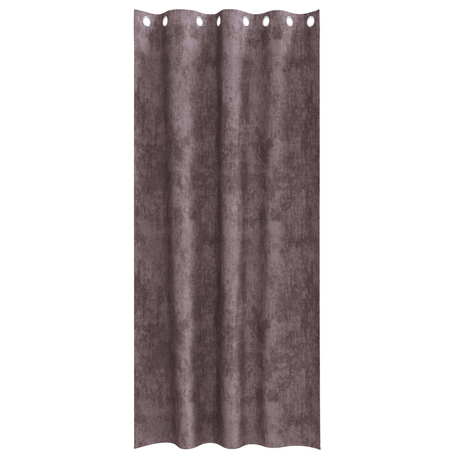 Brune Fløyel Gardiner 2 stk med Øyer 245x140 cm