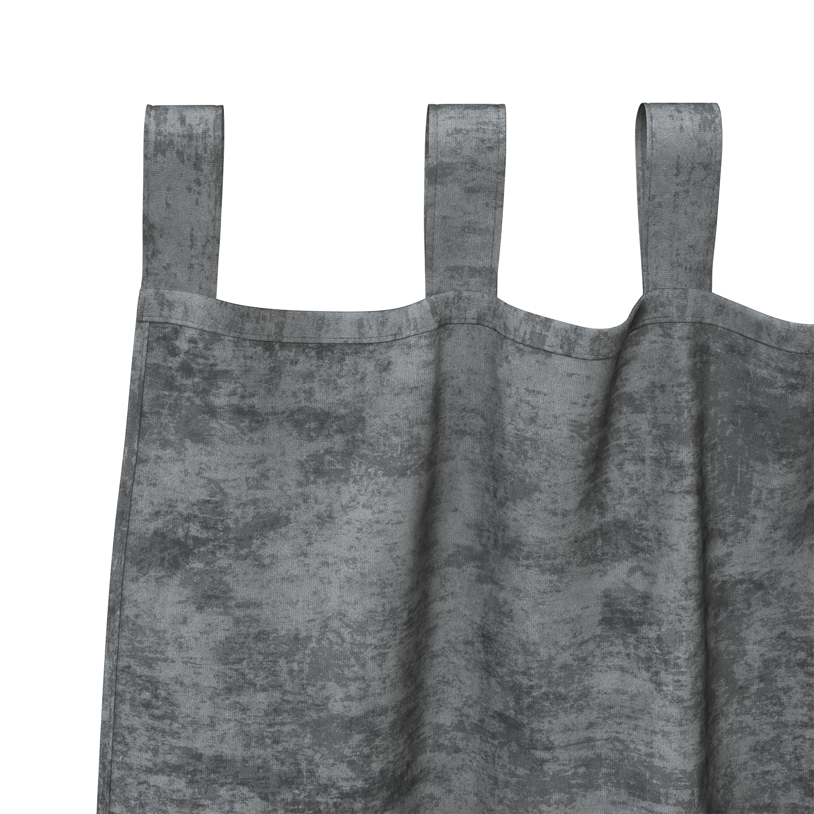 Velour Gardiner 2 pk med Øyelets Grå 260x140 cm