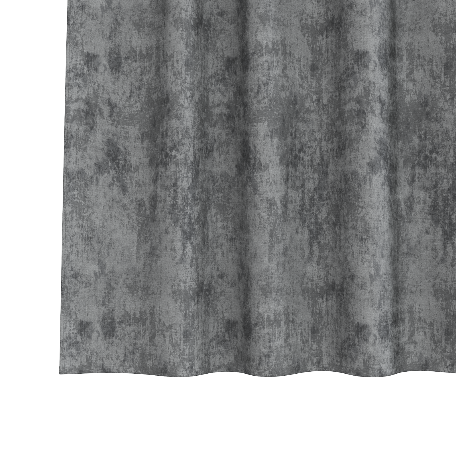 Velour Gardiner 2 pk med Øyelets Grå 260x140 cm