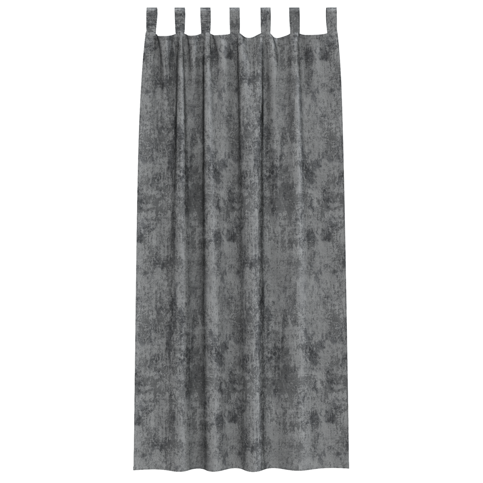 Velour Gardiner 2 pk med Øyelets Grå 260x140 cm