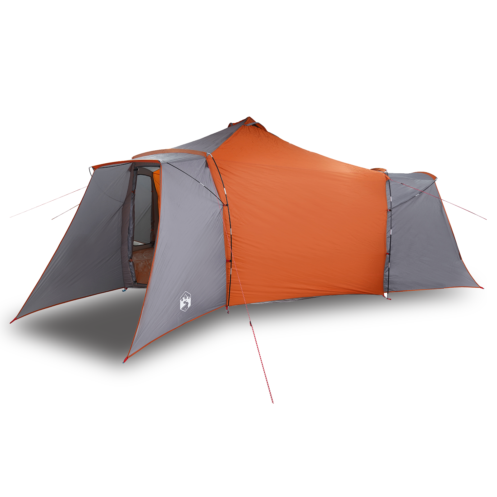 Telt med tak med luftventil Grå og Oransje 492 x 492 x 275 cm Polyester
