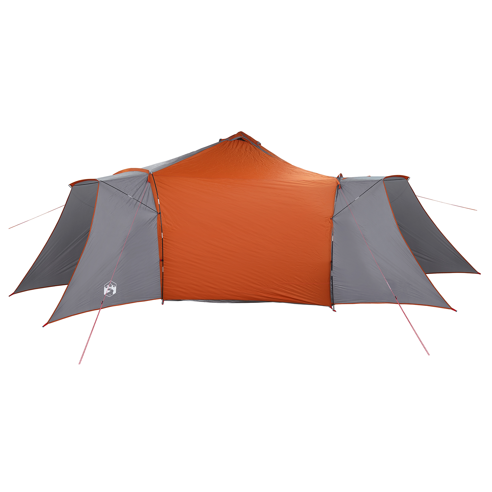 Telt med tak med luftventil Grå og Oransje 492 x 492 x 275 cm Polyester