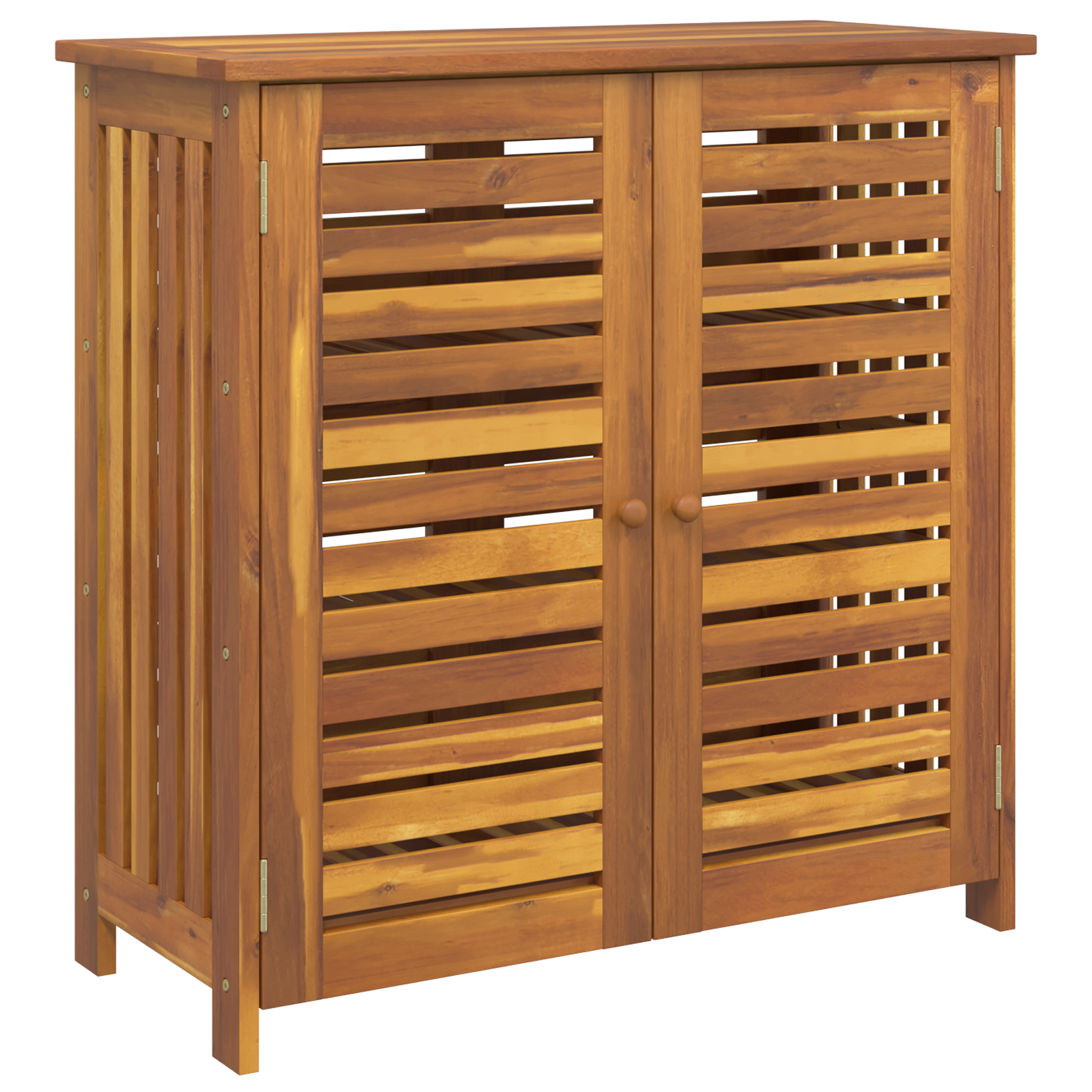 Hageskap med lagring med dør Brun 78 x 36.5 x 78cm Massivt akasietre