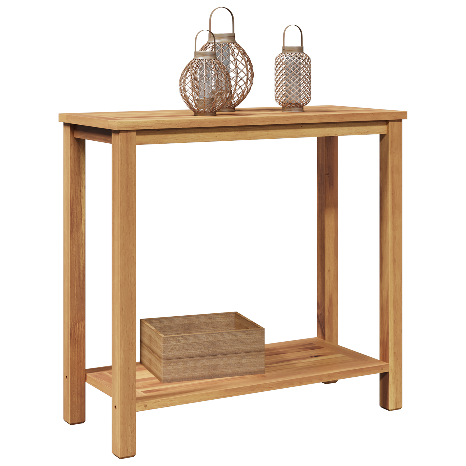 Konsollbord Brun 80 x 35 x 75 cm Solid teaktre