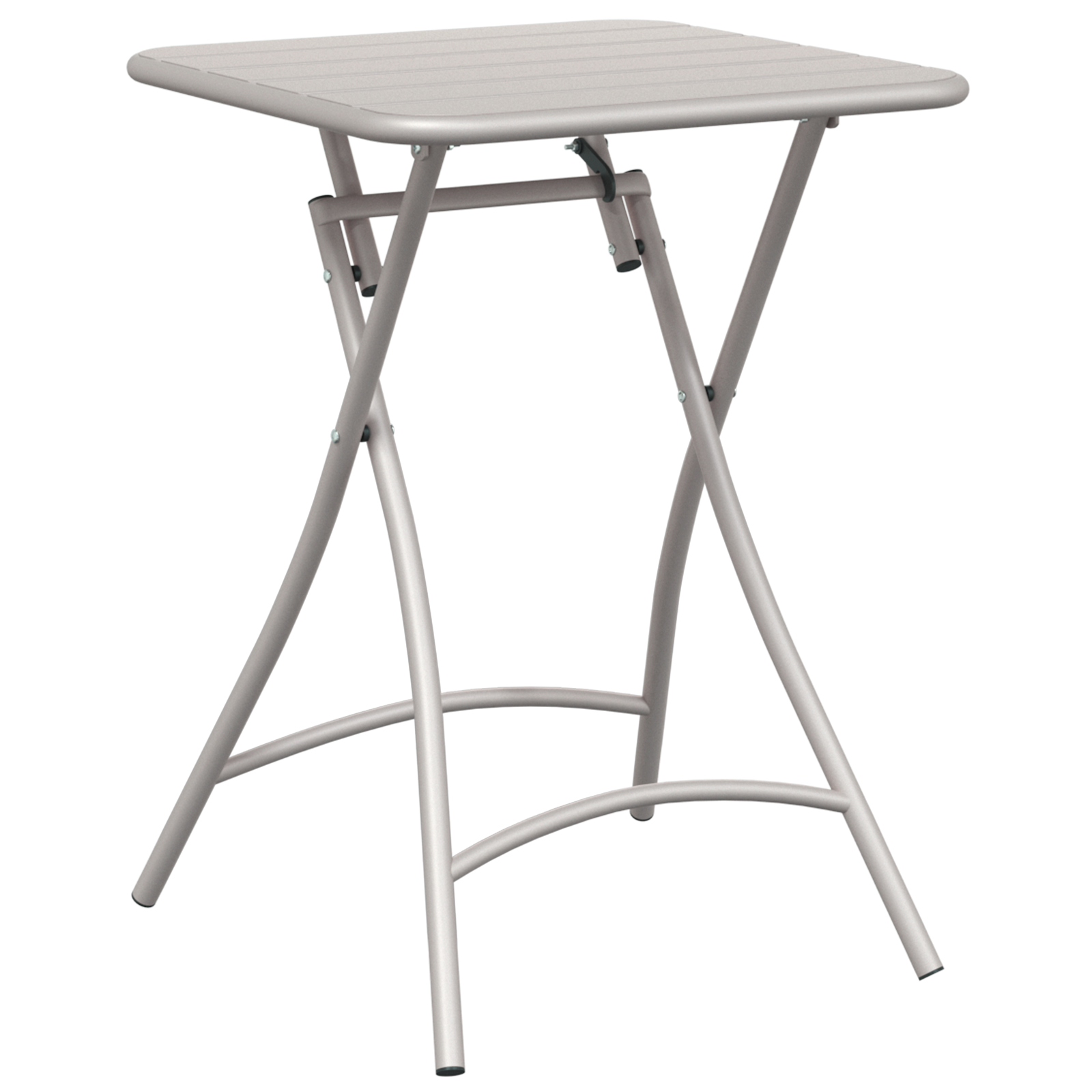 Sammenleggbart Hagebord Beige 55x55x73 cm Stål