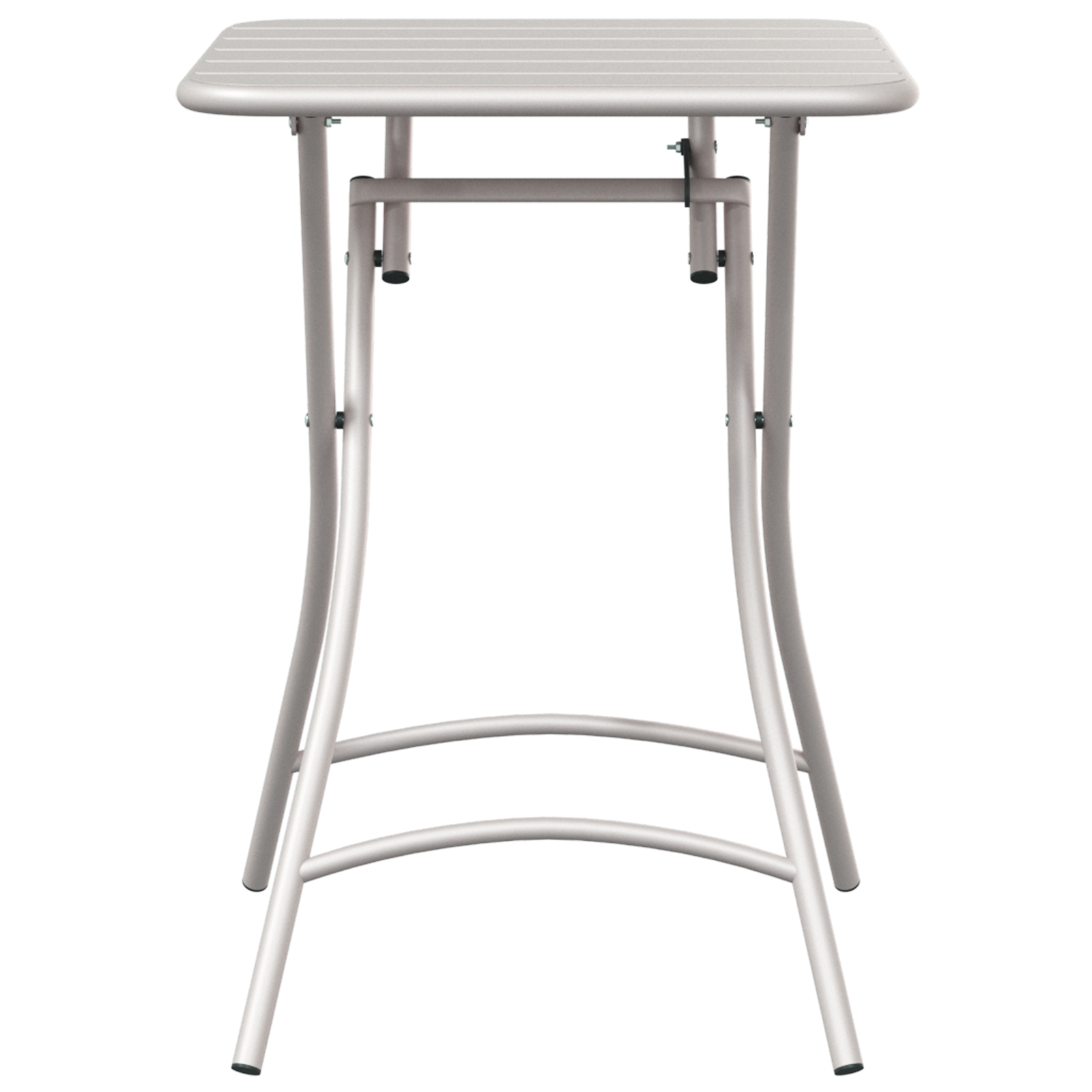 Sammenleggbart Hagebord Beige 55x55x73 cm Stål
