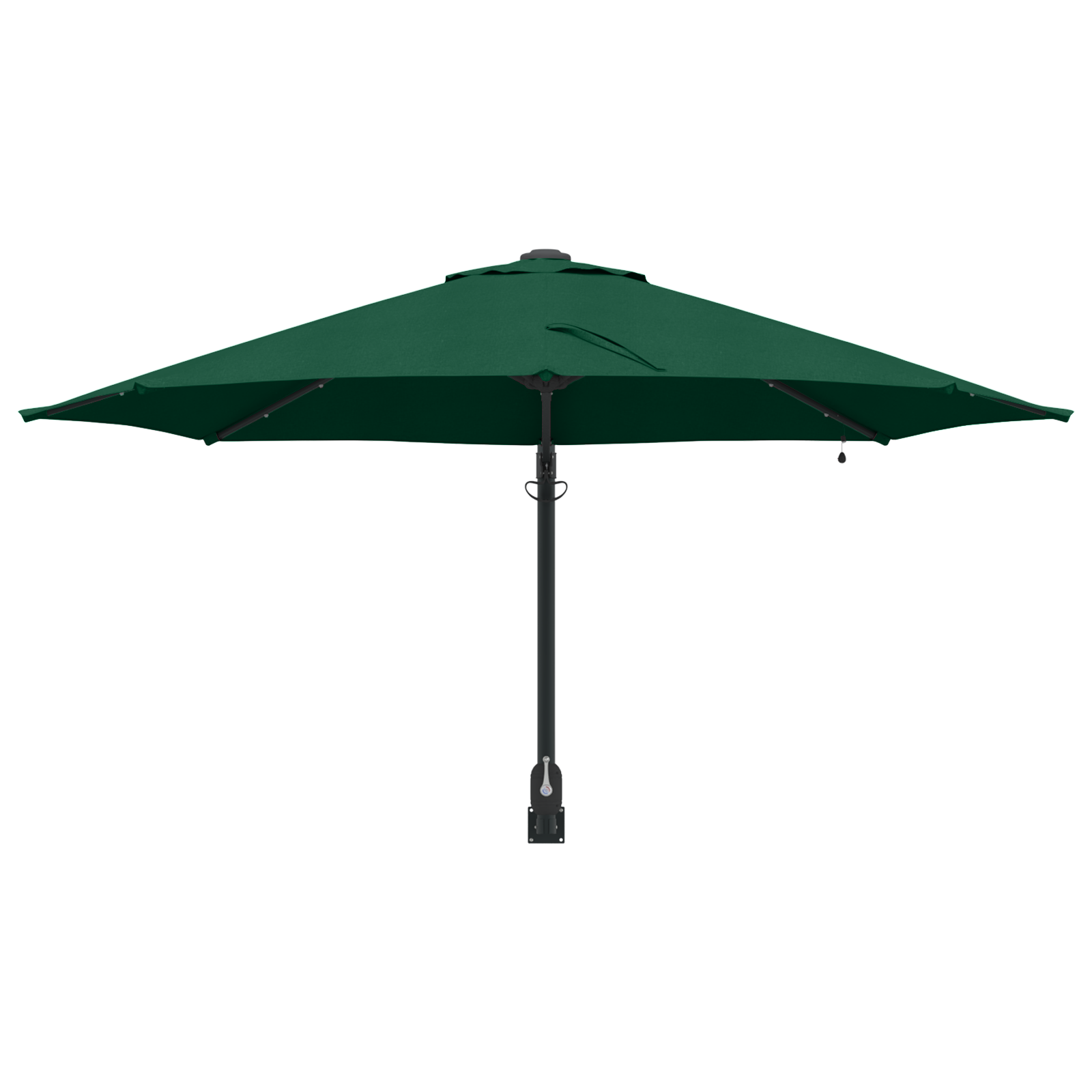 Veggmontert hageparasoll med LED Grønn 248 cm